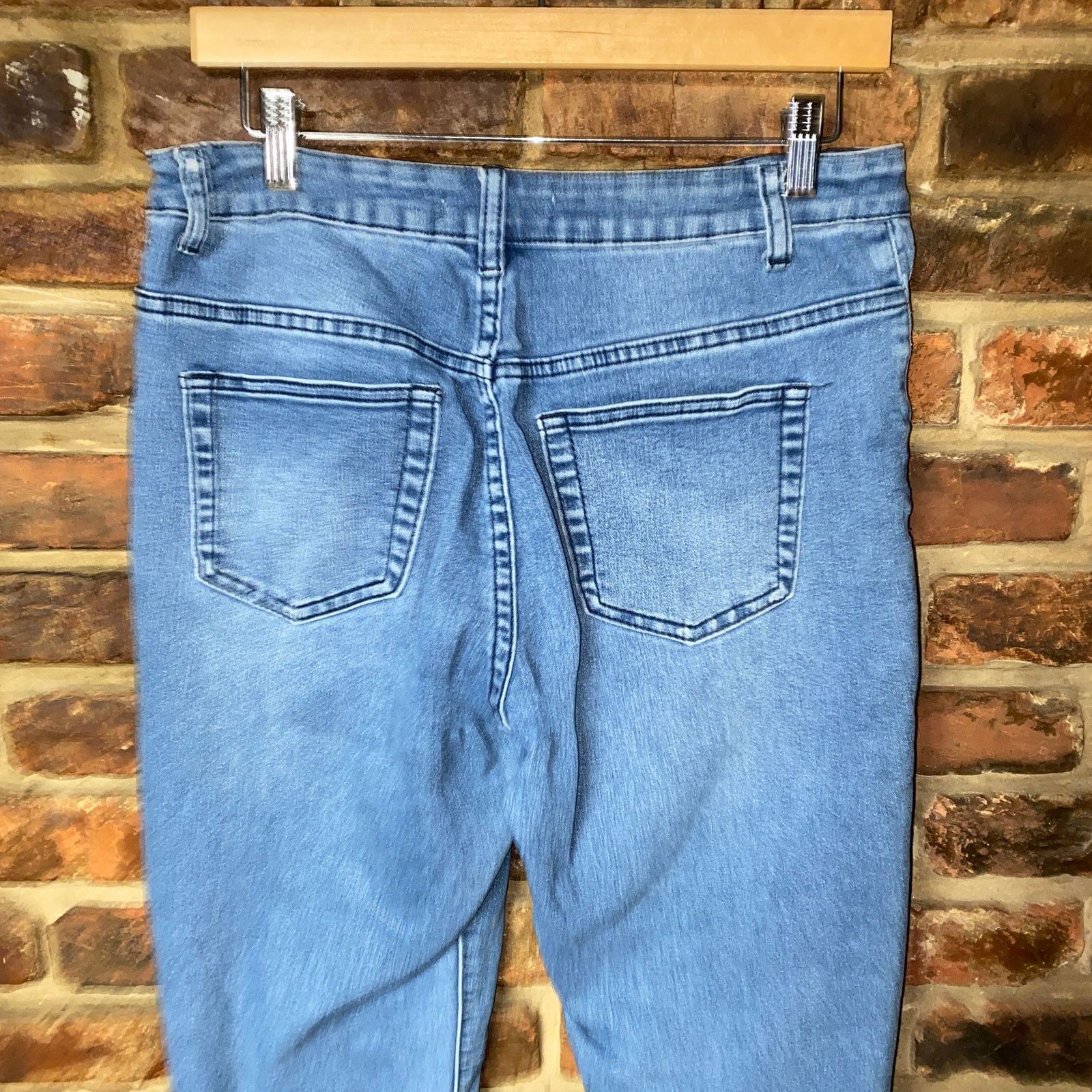 Other Amanda Paige Faded Medium Wash Blue Denim Skinny Fit Jeans 8 Size 30" / US 8 / IT 44 - 6 Thumbnail