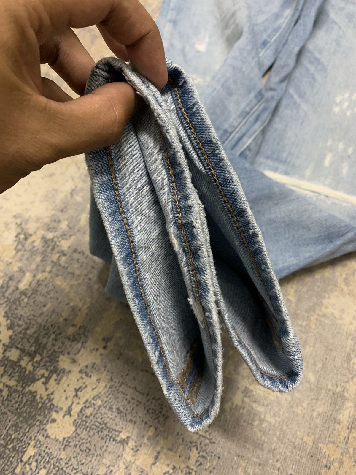 Japanese Brand W34x30 Vintage Uniqlo Distressed Jeans Kapital Style Size US 34 / EU 50 - 7 Thumbnail