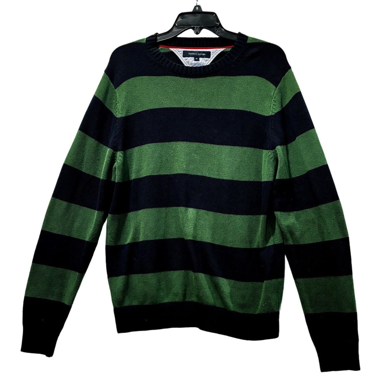 Tommy Hilfiger TOMMY HILFIGER Men's Classics Block Stripped Sweater Sz M Size US M / EU 48-50 / 2 - 2 Thumbnail