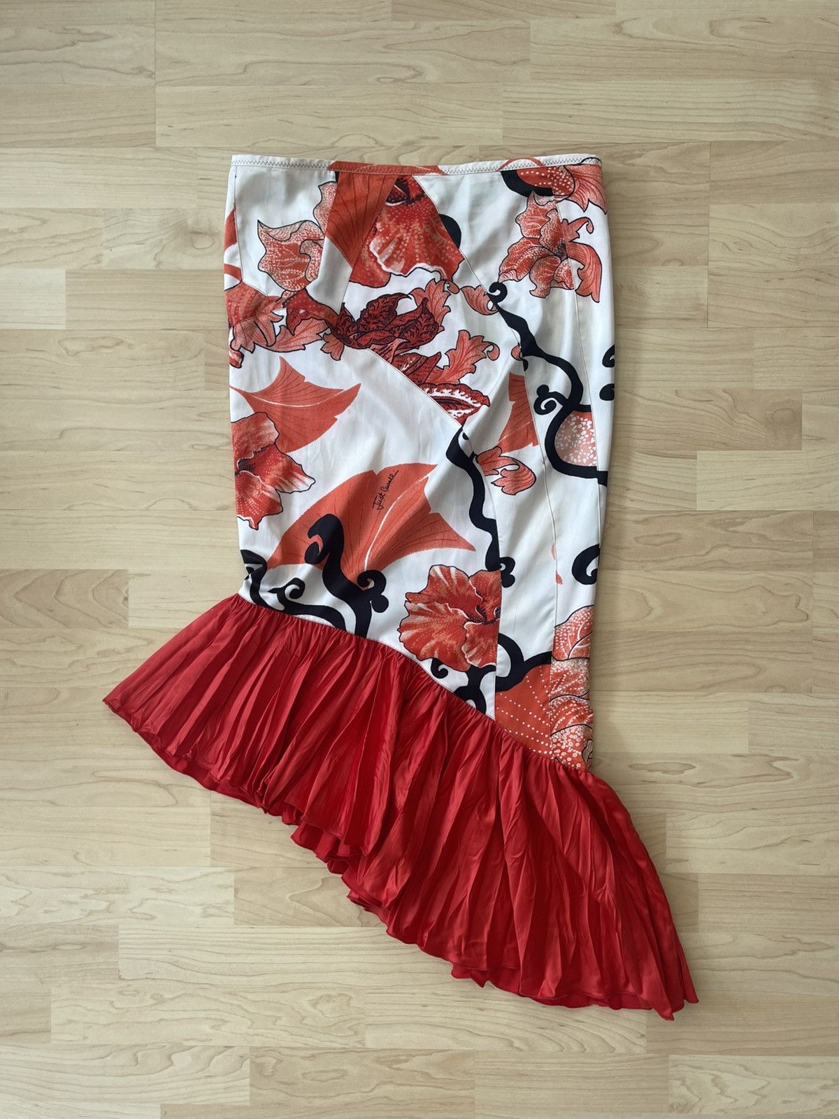 Roberto Cavalli cavalli asymmetric floral mermaid skirt Size 27" / US 4 / IT 40 - 10 Thumbnail