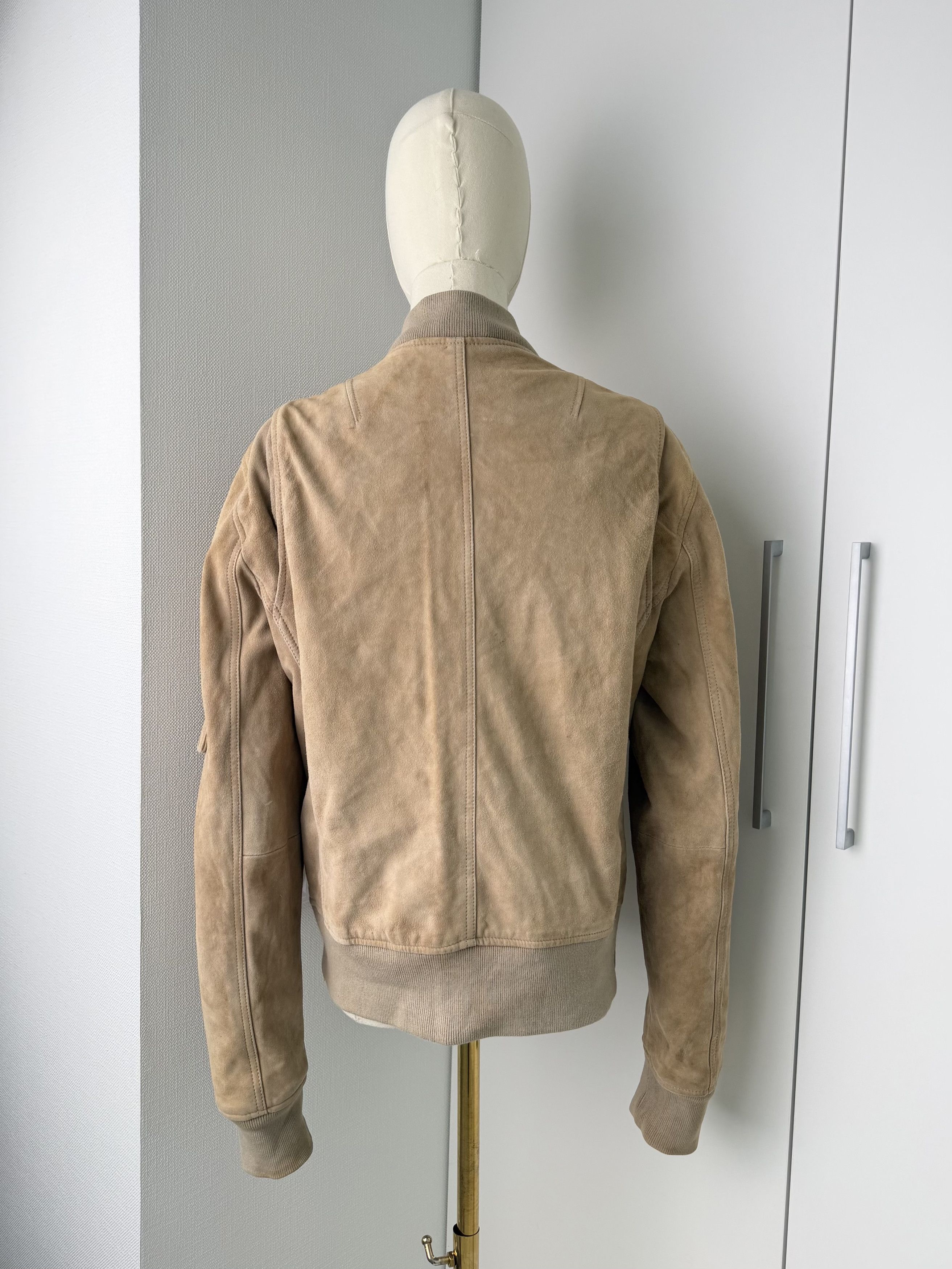 Vintage Vintage Beige Suede Leather Jacket Women's Zip Up Size US S / EU 44-46 / 1 - 4 Thumbnail