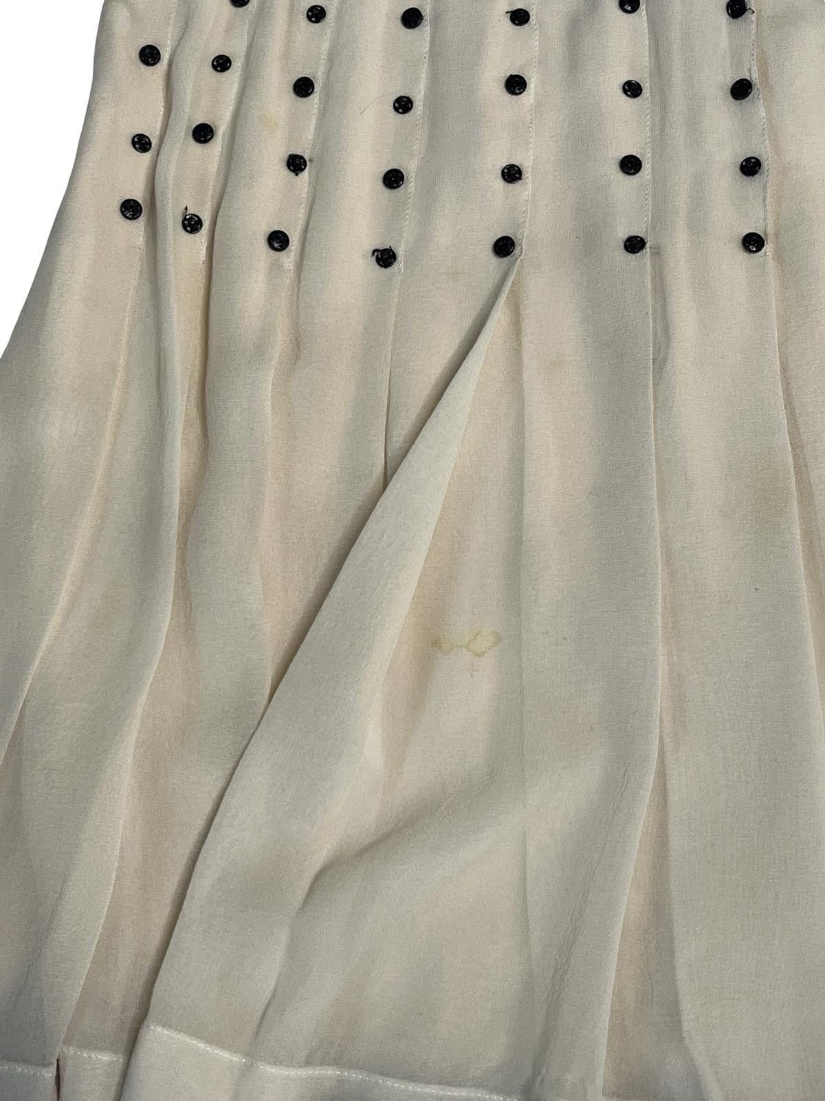 Chanel Chanel SS2003 Runway Silk Lace Skirt Look 43 Karl Lagerfeld Size 27" / US 4 / IT 40 - 8 Thumbnail