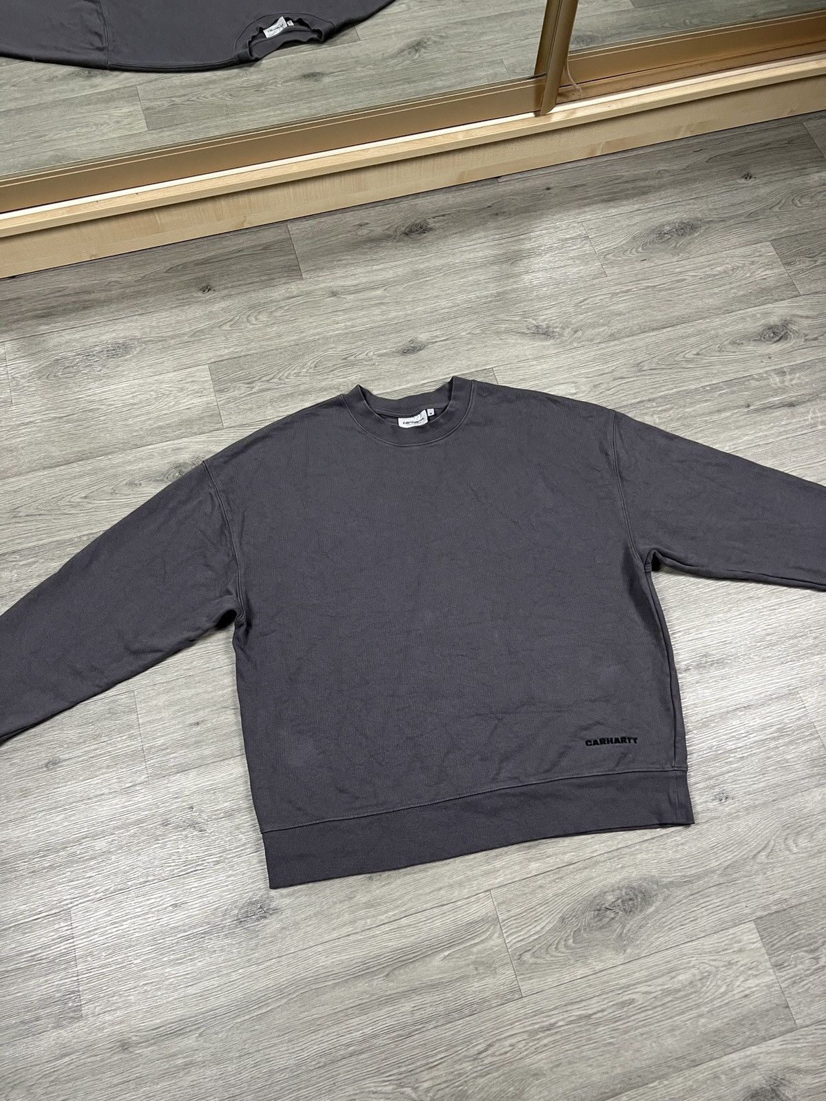 Carhartt Carhartt WIP Link Script Sweat Rhino Black mens size M Size US M / EU 48-50 / 2 - 6 Thumbnail