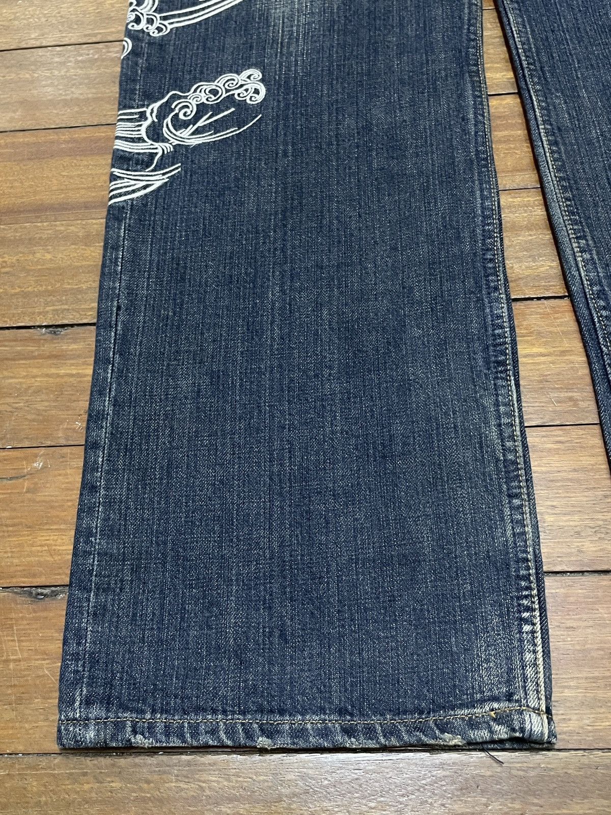 Japanese Brand Very Rare Vintage Karakuri Sukajan Multi Pocket Jeans 1990s Size US 36 / EU 52 - 7 Thumbnail