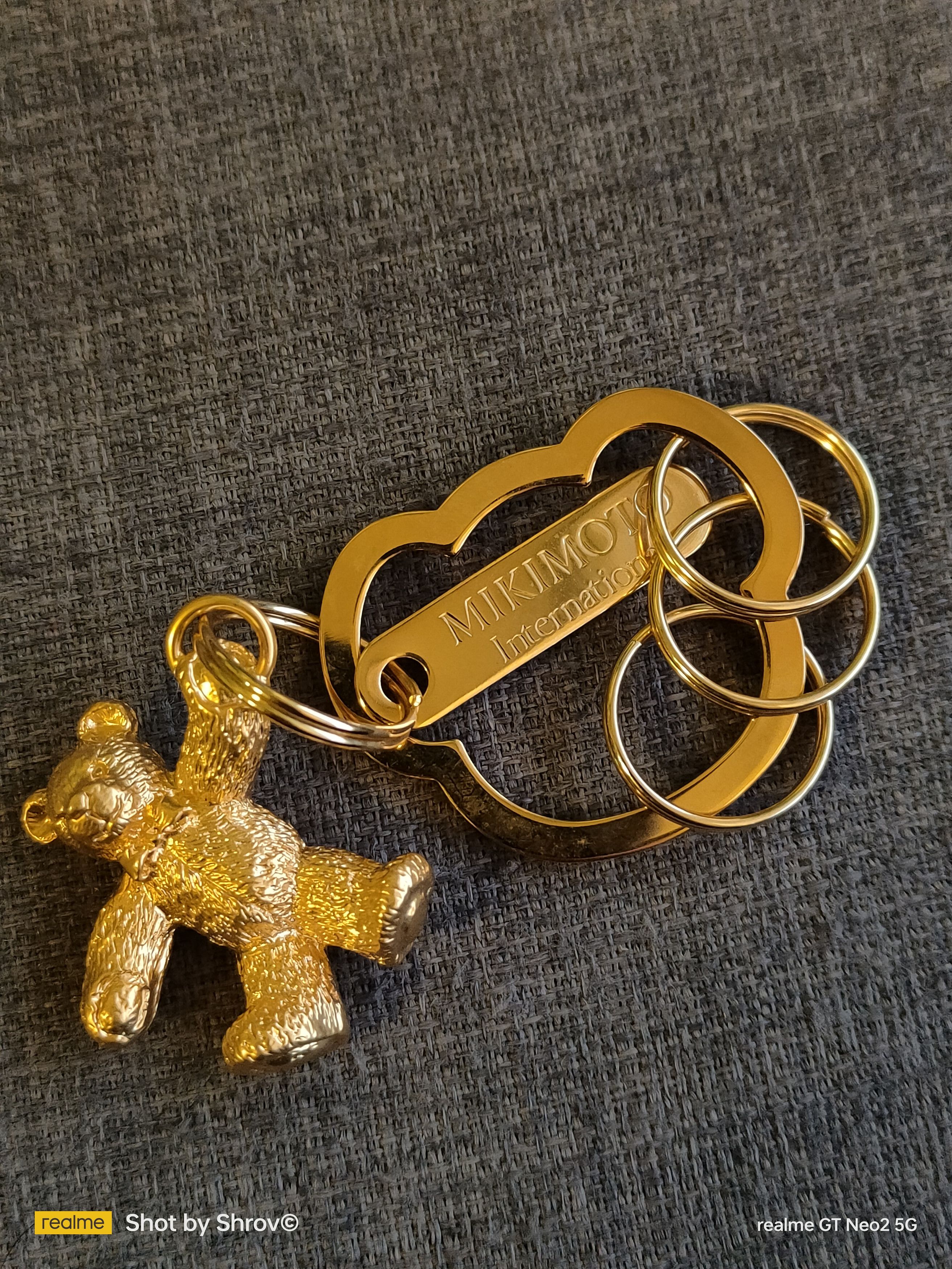 Mikimoto Mikimoto International Bear Key Ring Gold Color Metal Size ONE SIZE - 2 Thumbnail