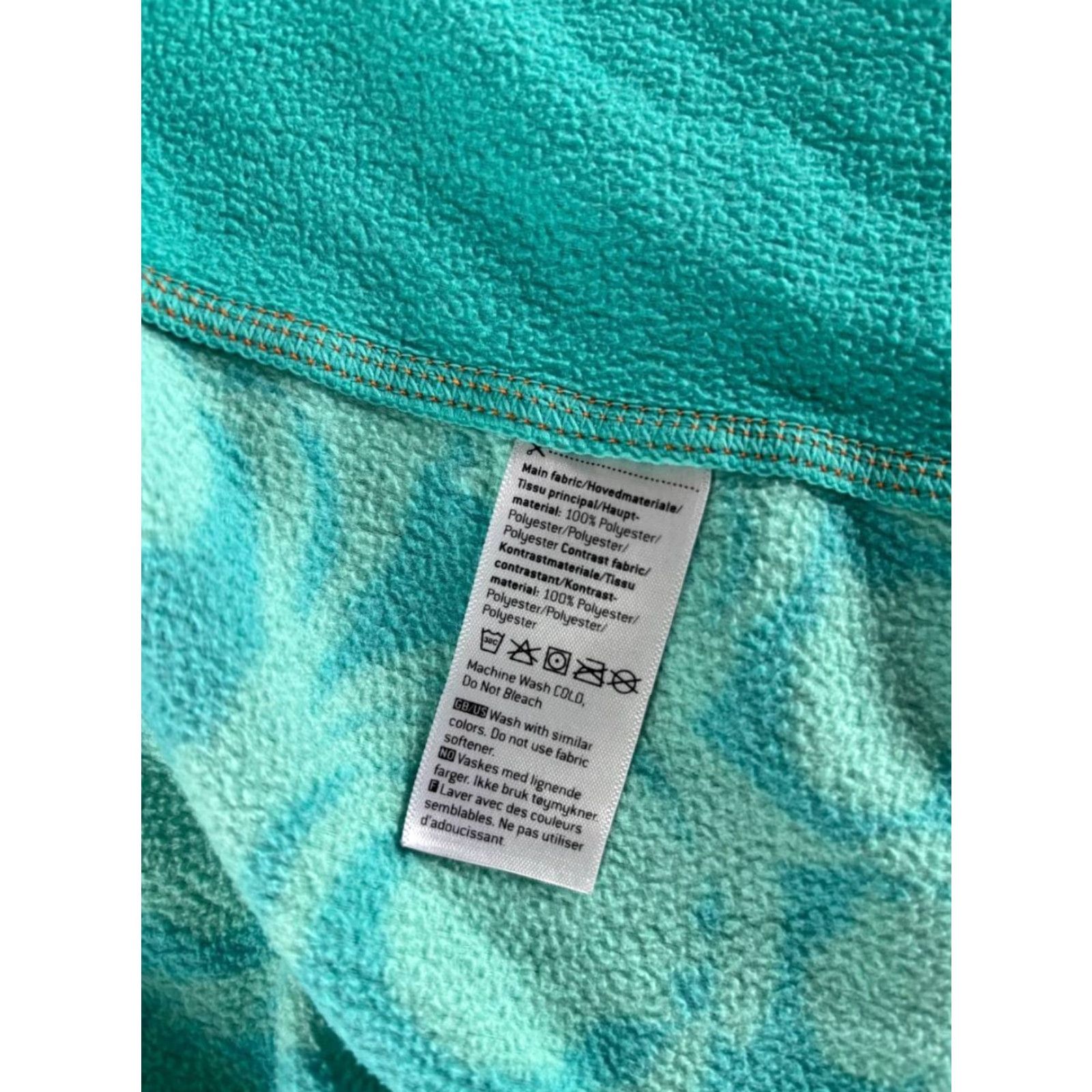 Vintage Kari Traa Women Fleece Jacket Blue Floral Regular M Jacket Size M / US 6-8 / IT 42-44 - 5 Thumbnail