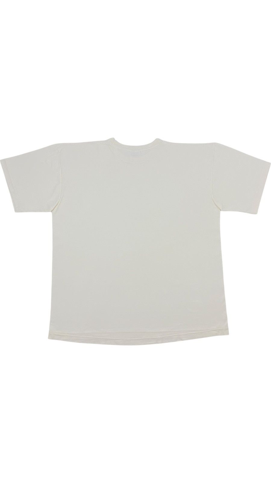 Vintage LASTDROP🔥 90s Single Stitch Basic White Blank DettoFatto USA Size US XL / EU 56 / 4 - 2 Thumbnail