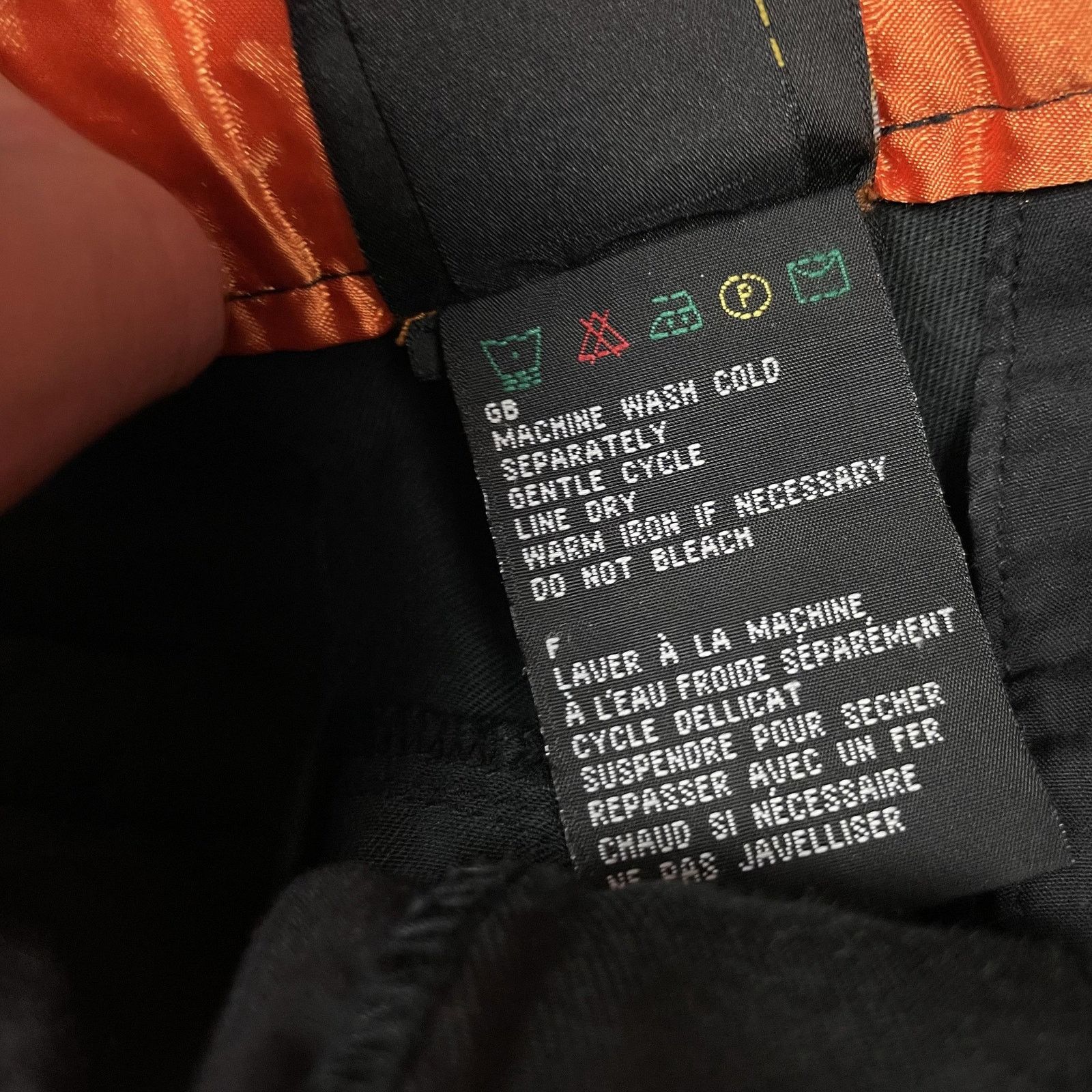 Harley Davidson × Vintage Harley-Davidson Womens Black Cotton Zip Fly Straight Pants 6 Size 28" / US 6 / IT 42 - 13 Thumbnail