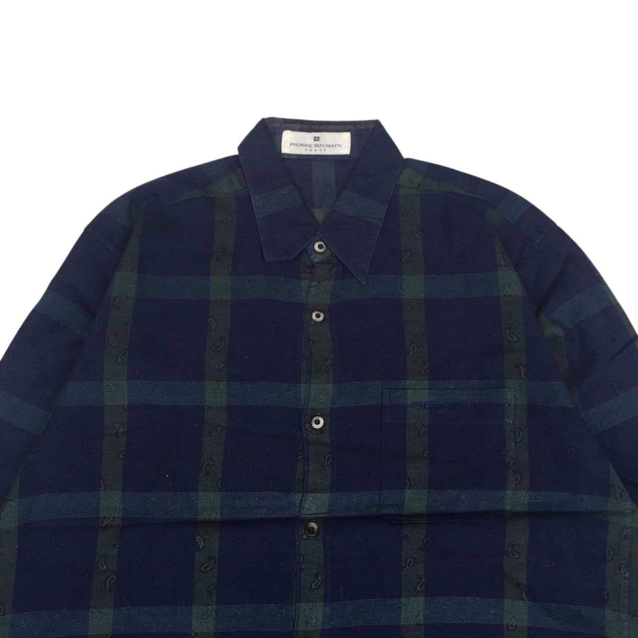 Balmain × Pierre Balmain × Vintage VINTAGE PIERRE BALMAIN PLAID BUTTON UPS SHIRTS Size US M / EU 48-50 / 2 - 2 Thumbnail