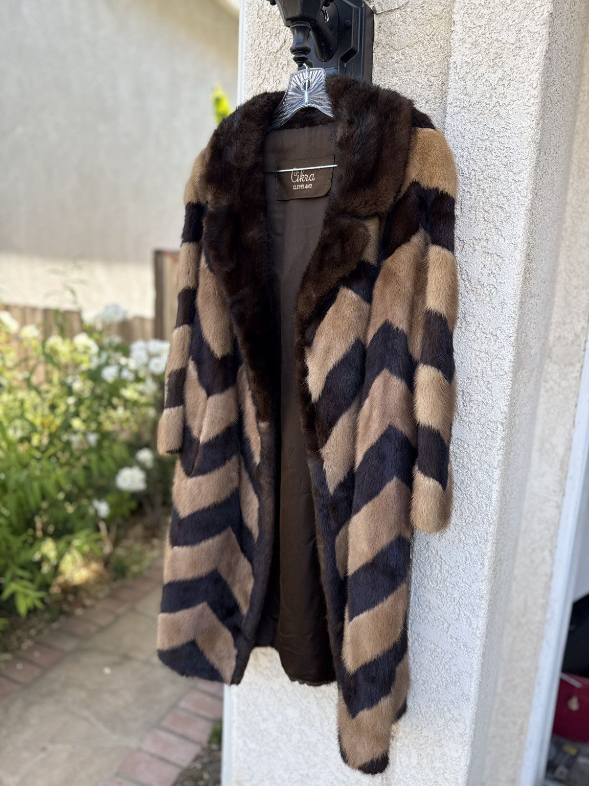 Vintage Cikra Cleveland Real Mink Fur Coat Circa 1965–1975