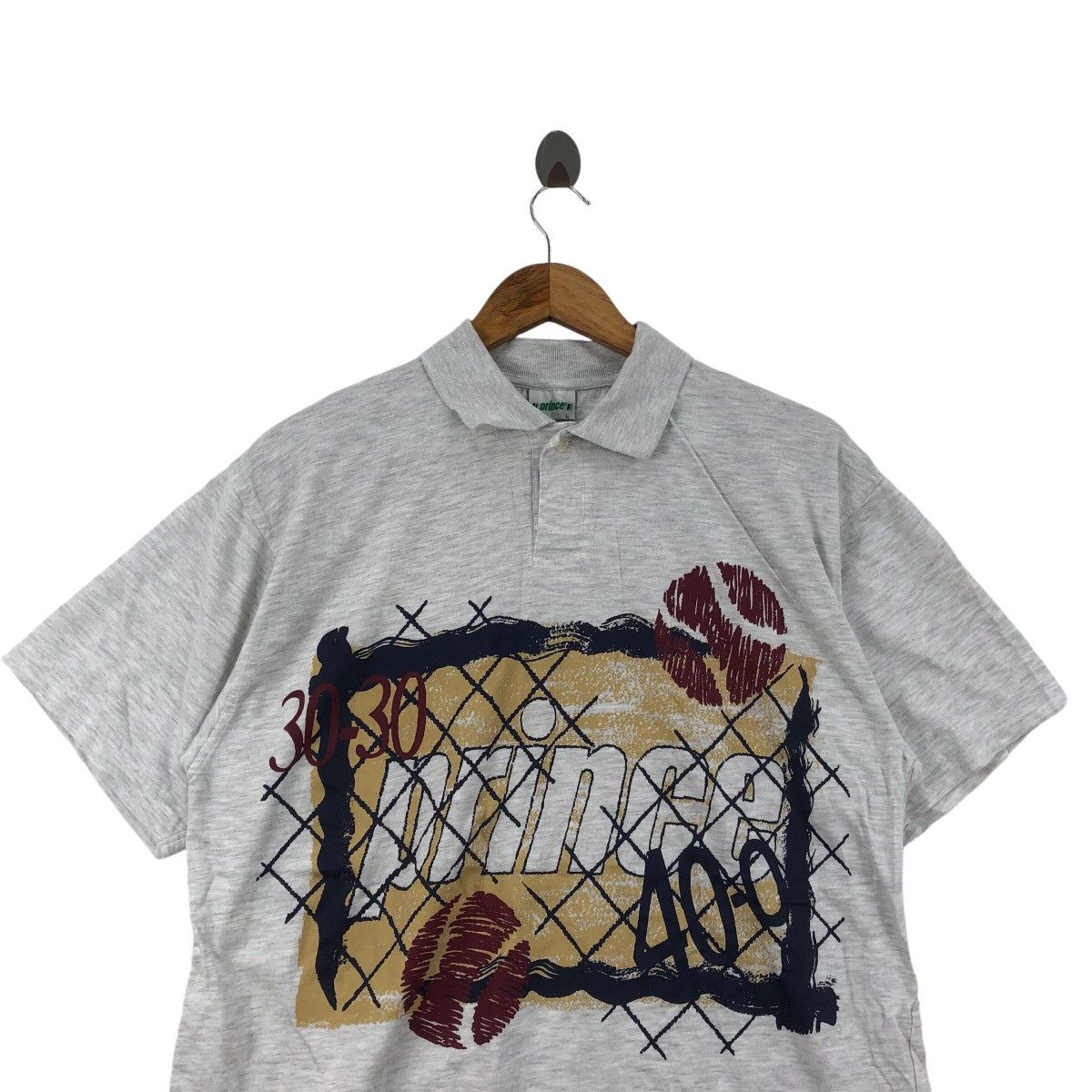 Prince Vintage PRINCE SPORTS Tennis By Daiwa Polo Shirt Size US L / EU 52-54 / 3 - 2 Thumbnail