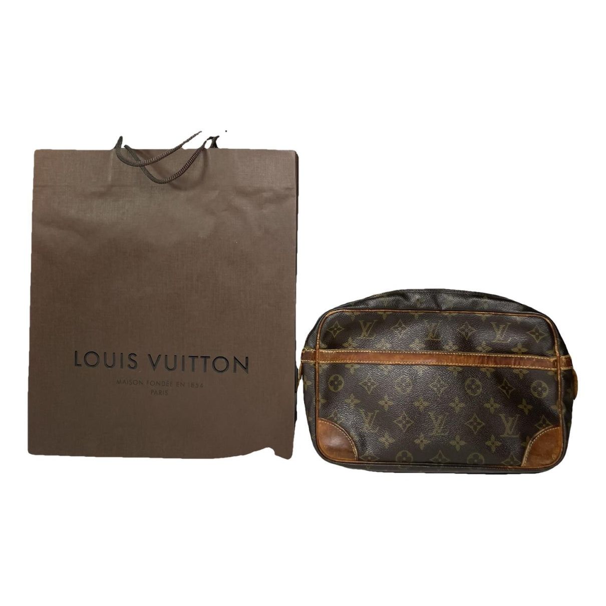 Louis Vuitton Chantilly Brown Leather Clutch Bag Size ONE SIZE - 1 Thumbnail