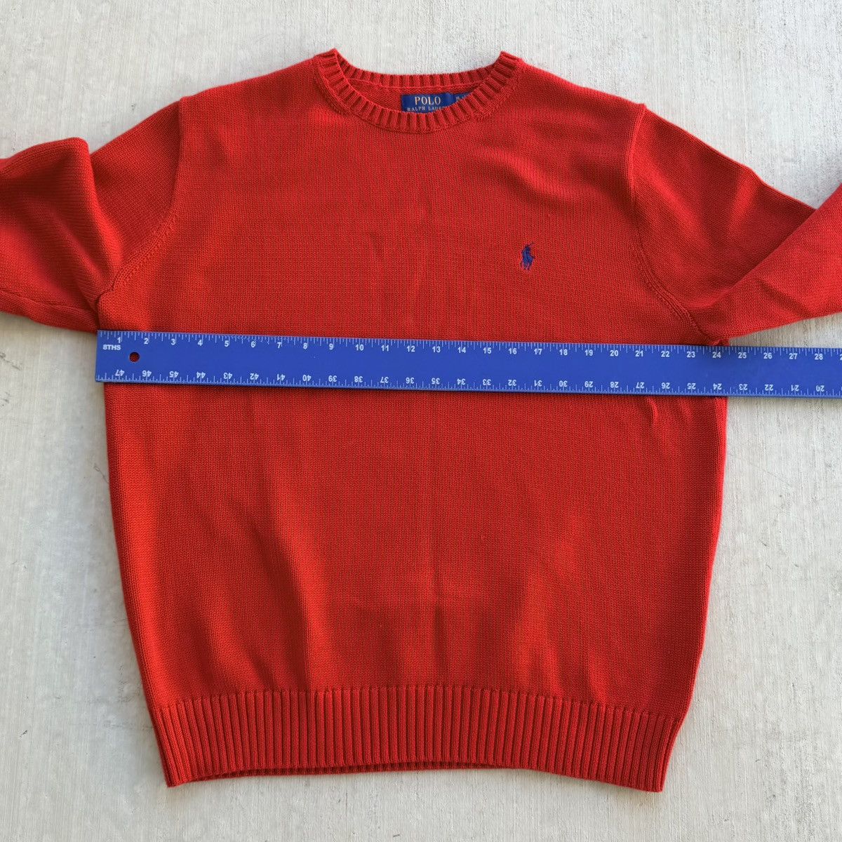 Polo Ralph Lauren Polo Ralph Lauren Sweater Crew Neck Pullover Knit Red Size US XL / EU 56 / 4 - 5 Thumbnail