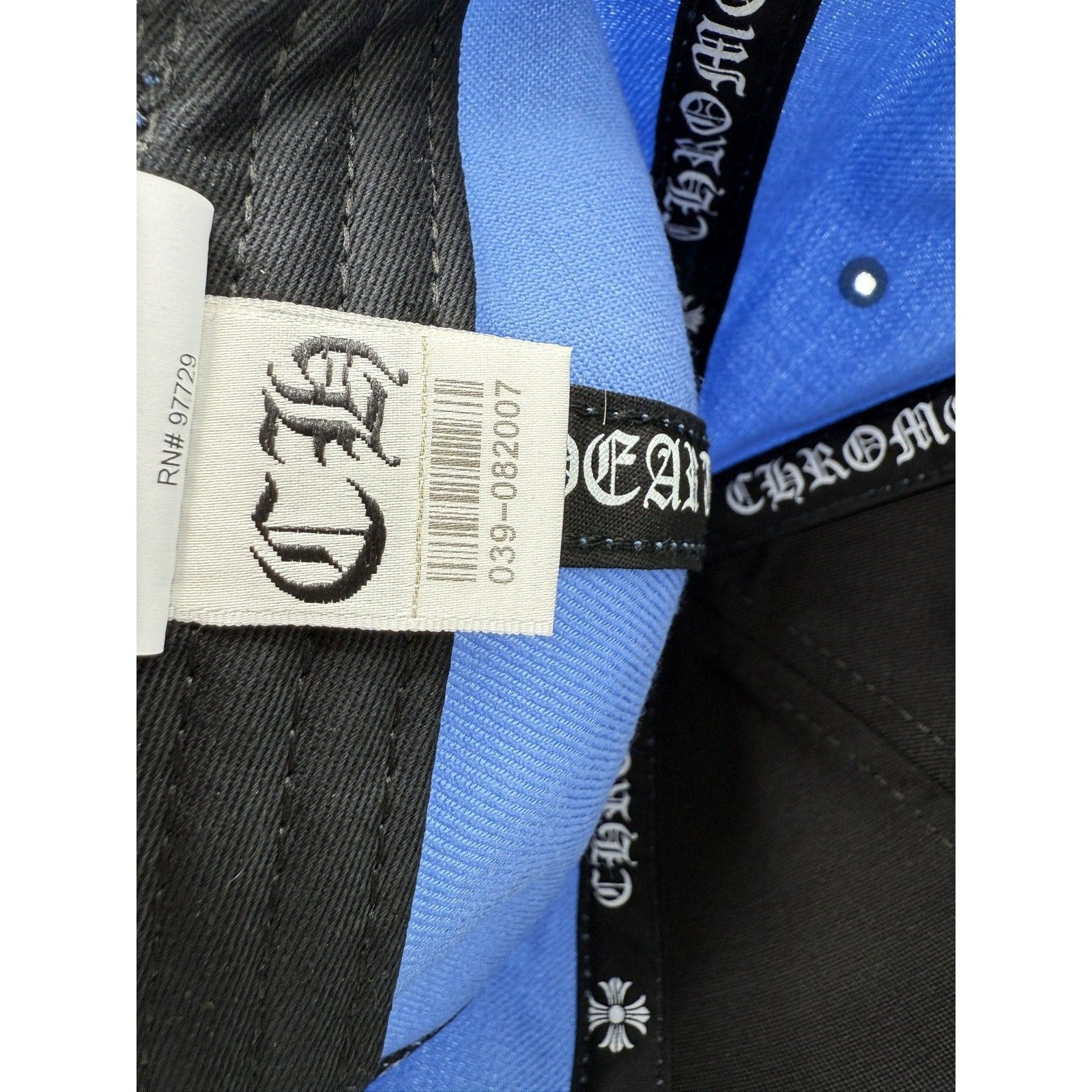 Chrome Hearts CH CHROME 7 3/8 HEARTS BLUE HEART HAT LOVE YOU FITTED Size ONE SIZE - 7 Thumbnail