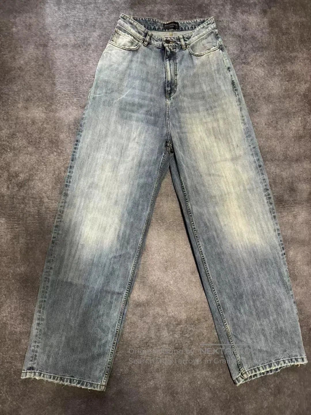 Balenciaga Balenciaga SS25 Distressed Straight Jeans. Size US 26 / EU 42 - 1 Thumbnail