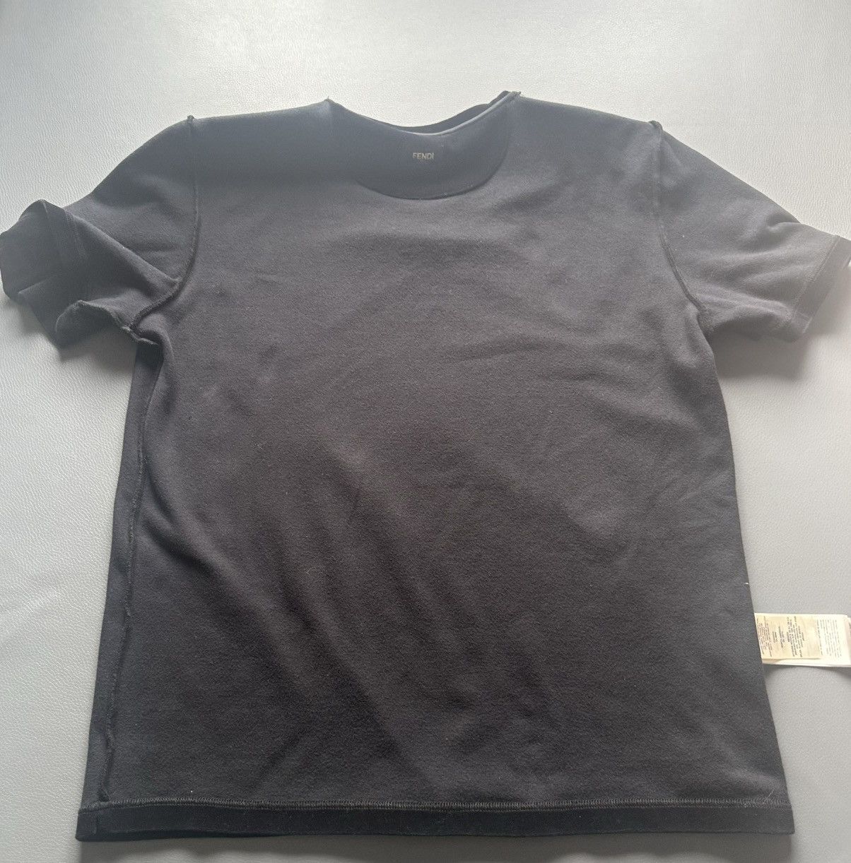 Fendi Fendi Roma FF Tape Sleeve T-Shirt Black XL Made in Italy Size US XL / EU 56 / 4 - 8 Thumbnail
