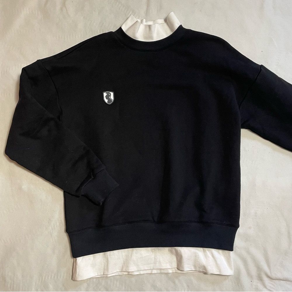 Other NWT New VHNY Bi-Layer Black White Cotton Sweatshirt Size XL Size XL / US 12-14 / IT 48-50 - 7 Thumbnail
