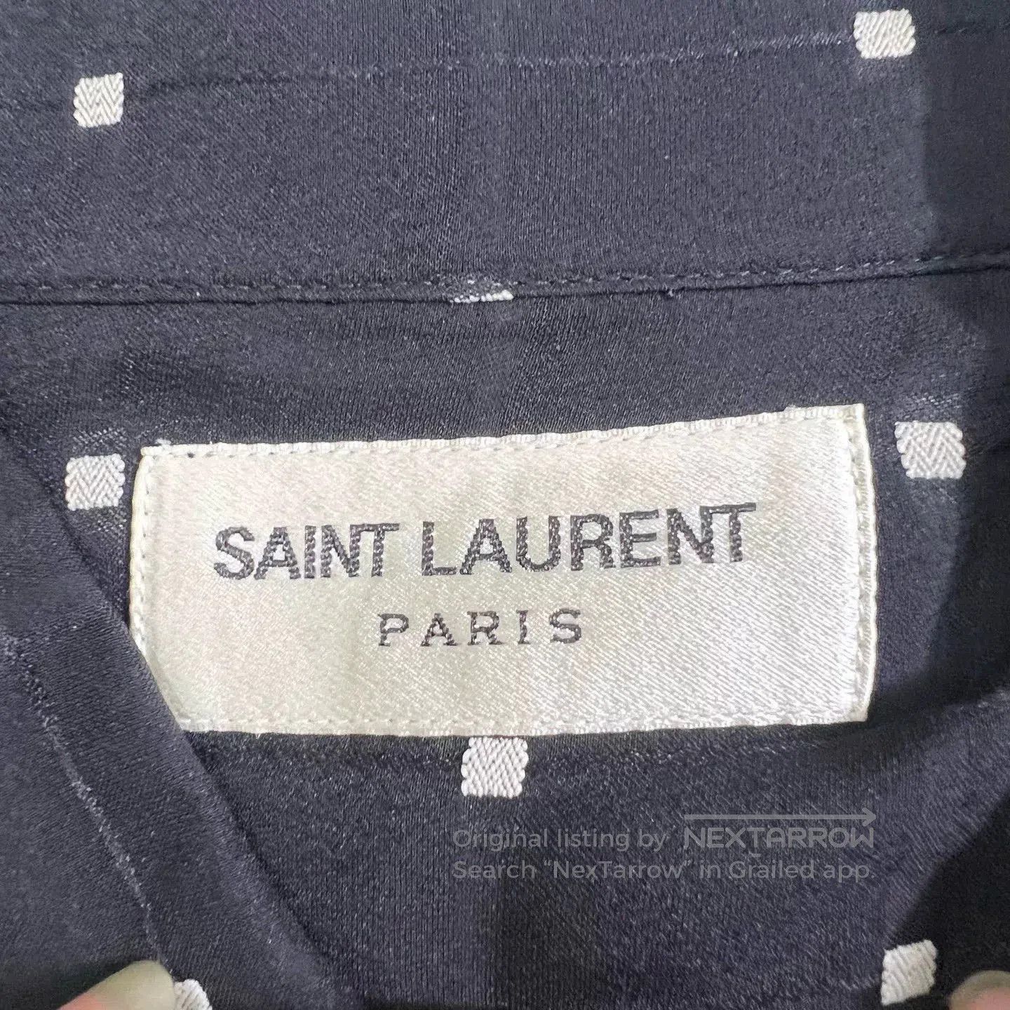Saint Laurent Paris Saint Laurent Silk Checkerboard Shirt. Size US XXS / EU 40 - 3 Thumbnail