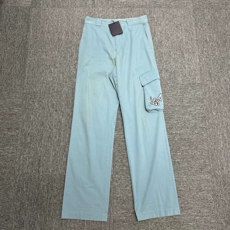 Louis Vuitton Louis Vuitton Airplane embroidered blue overalls pants 2501 Size US 36 / EU 52 - 3 Thumbnail