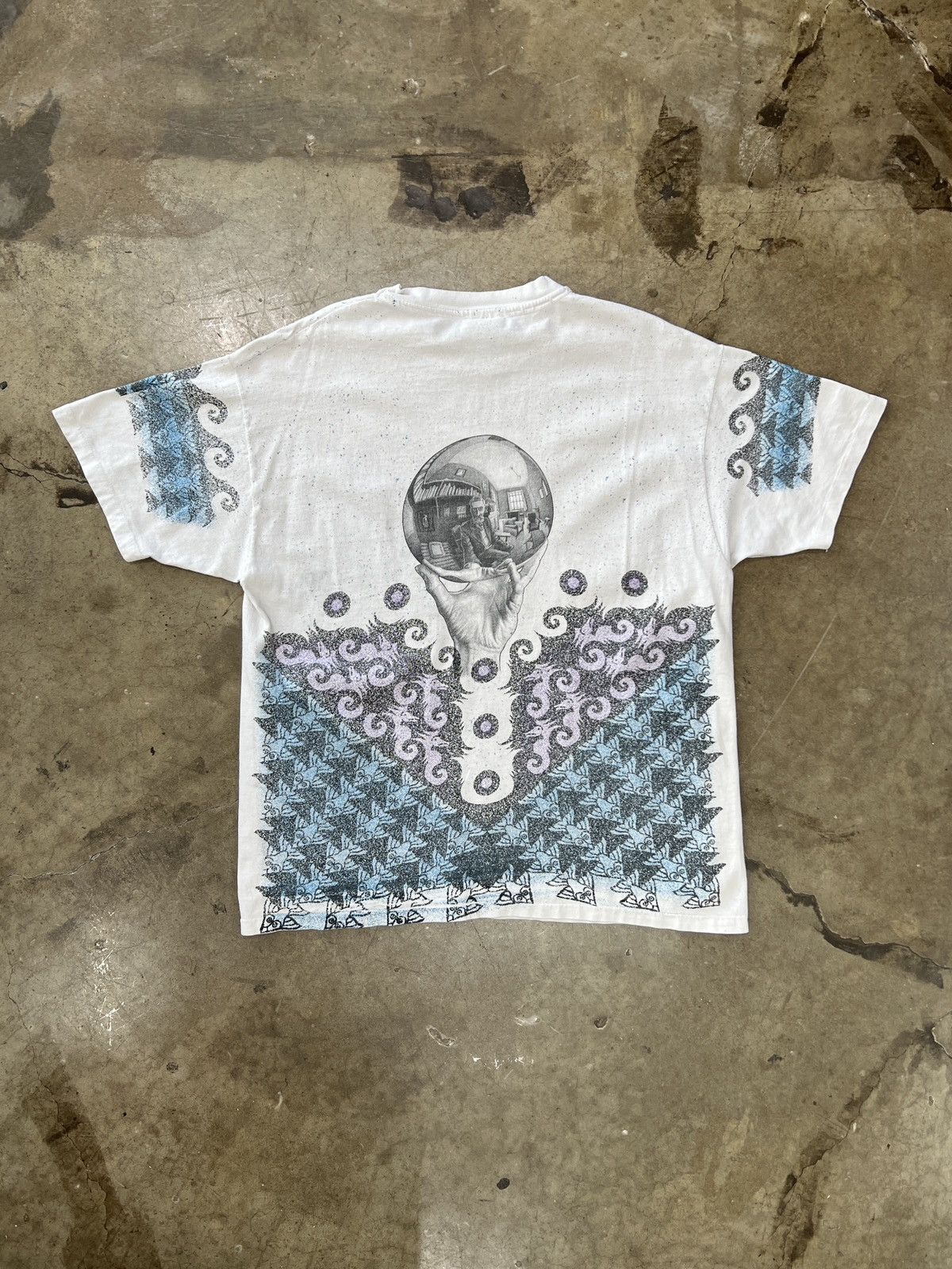 Vintage Vintage AOP 90s M.C. Escher Portait Tee XL Size US XL / EU 56 / 4 - 5 Thumbnail