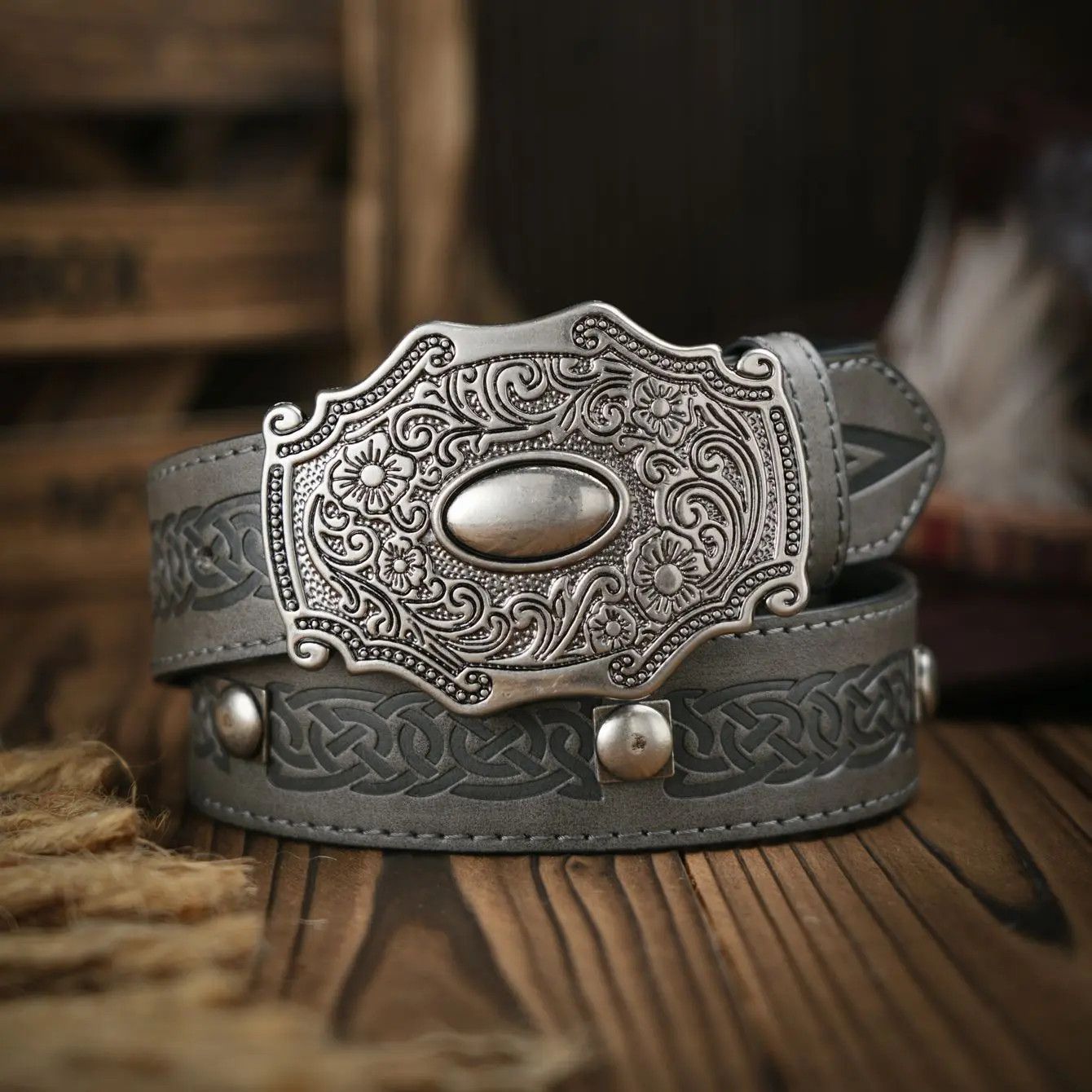 Designer 120cm Medievel Retro Vintage Time Belt Size ONE SIZE - 1 Thumbnail