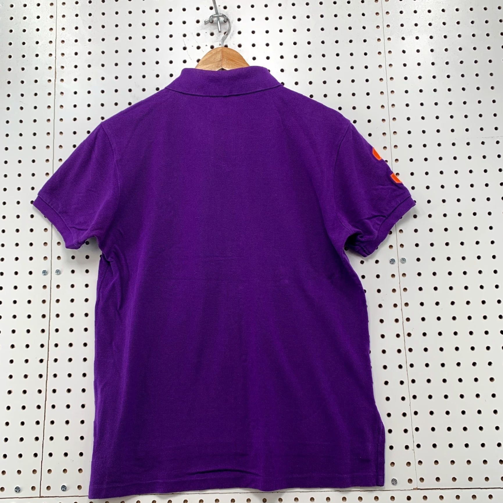 VINTAGE Polo Ralph Lauren Polo Shirt Mens Medium Purple Green Big