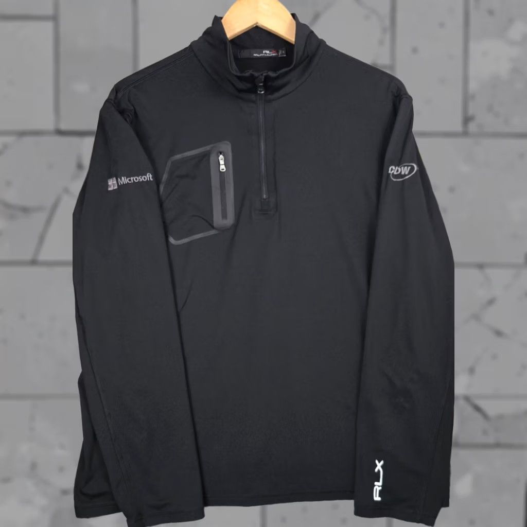 RLX Ralph Lauren RLX RALPH LAUREN Windshirt Mens XL Golf Pullover 1/4 Zip MICROSOFT x CDW Size US XL / EU 56 / 4 - 1 Thumbnail