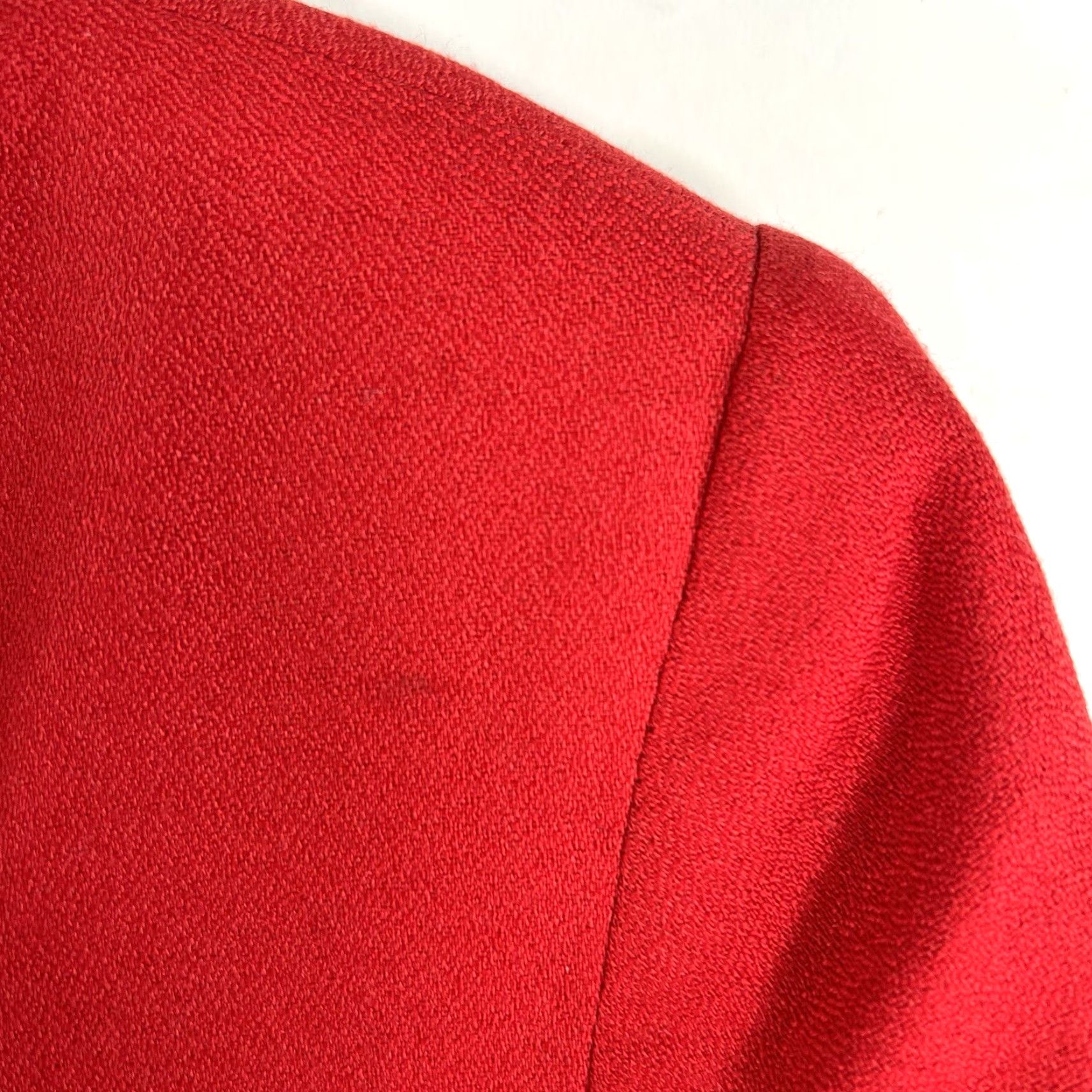 Vintage VINTAGE Gilmor 2-Piece Suit Set Wool Blend Blazer & Pants Womens Size 16 Red 80s 90s Size 38" / US 16 / IT 52 - 3 Thumbnail