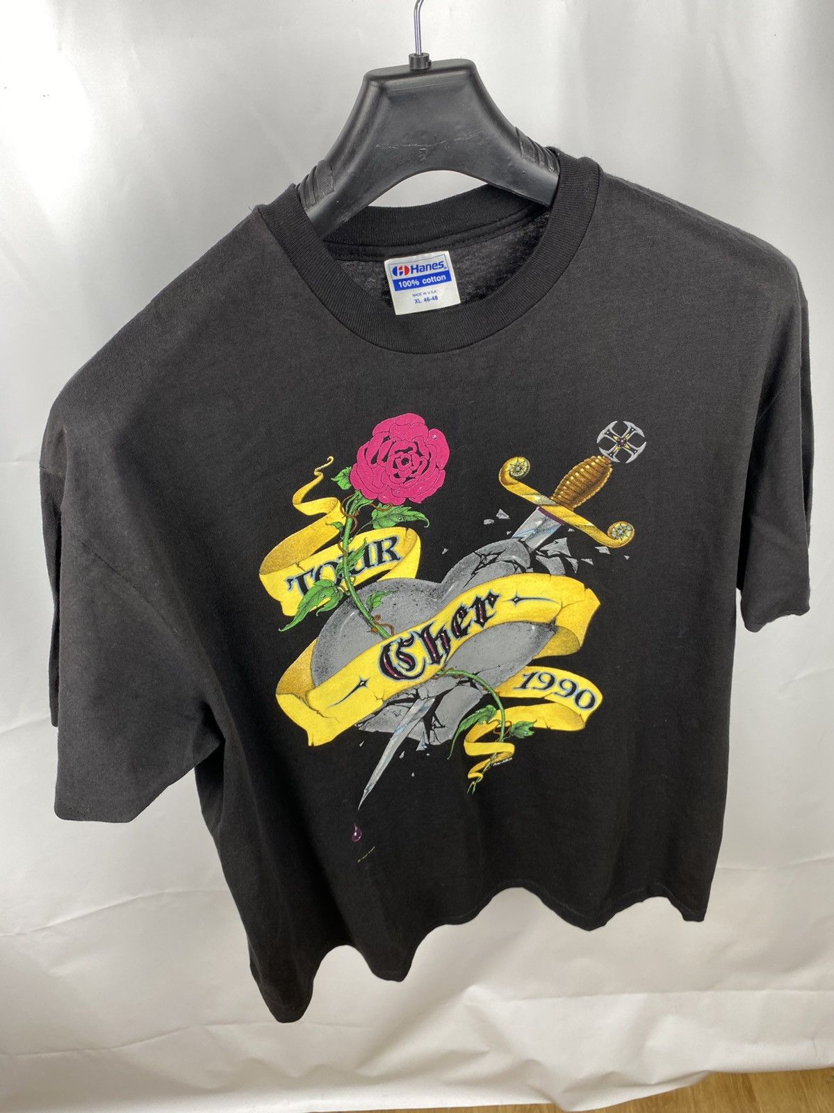 Band Tees Vintage 1990 Cher Heart Of Stone Tour Tee size XL made in US Size US XL / EU 56 / 4 - 12 Thumbnail