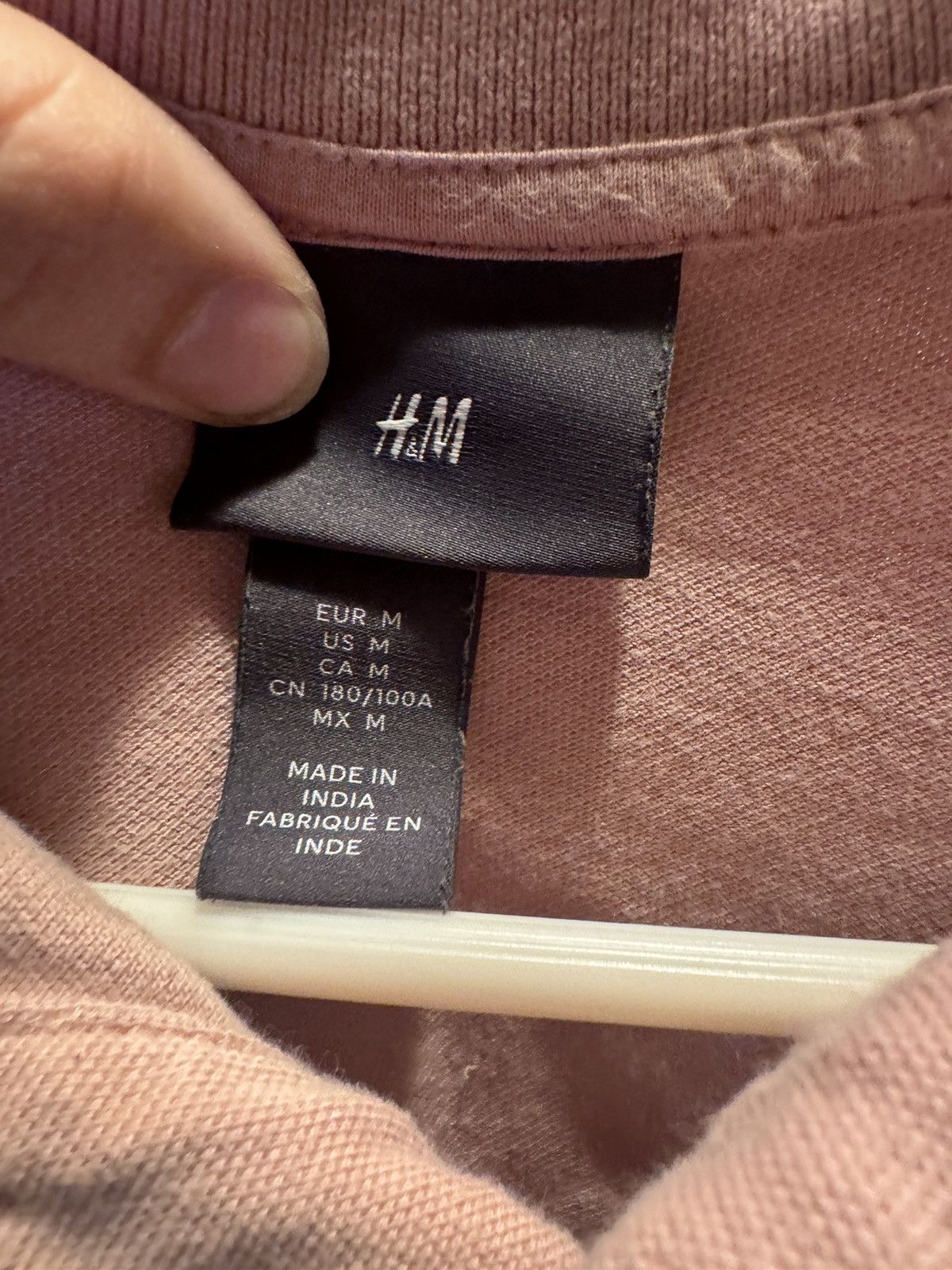 H&M PINK POLO Size US M / EU 48-50 / 2 - 4 Thumbnail
