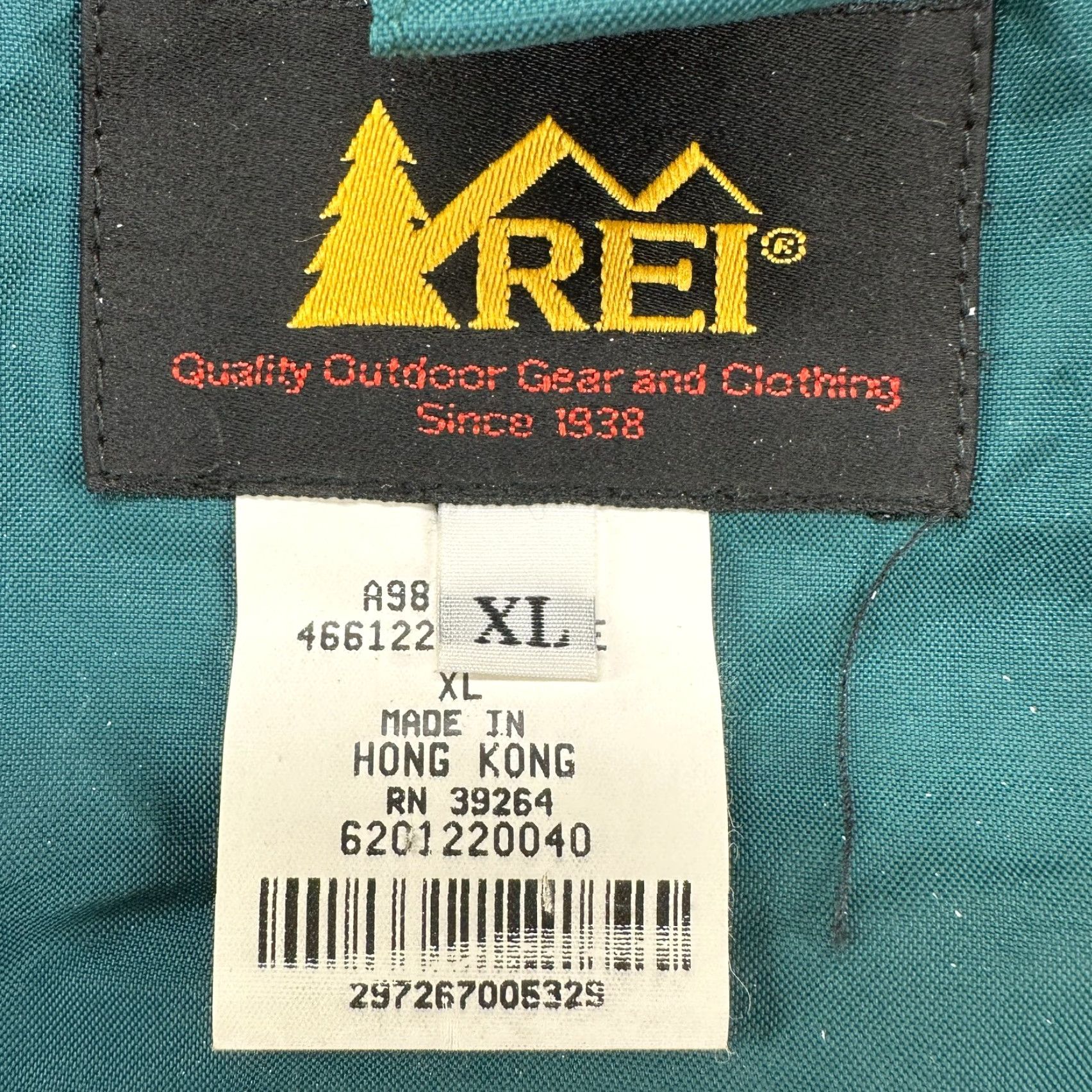 Vintage VINTAGE REI Jacket Parka Hooded Rain Coat Nylon 90s XL Green Men Size US XL / EU 56 / 4 - 5 Thumbnail