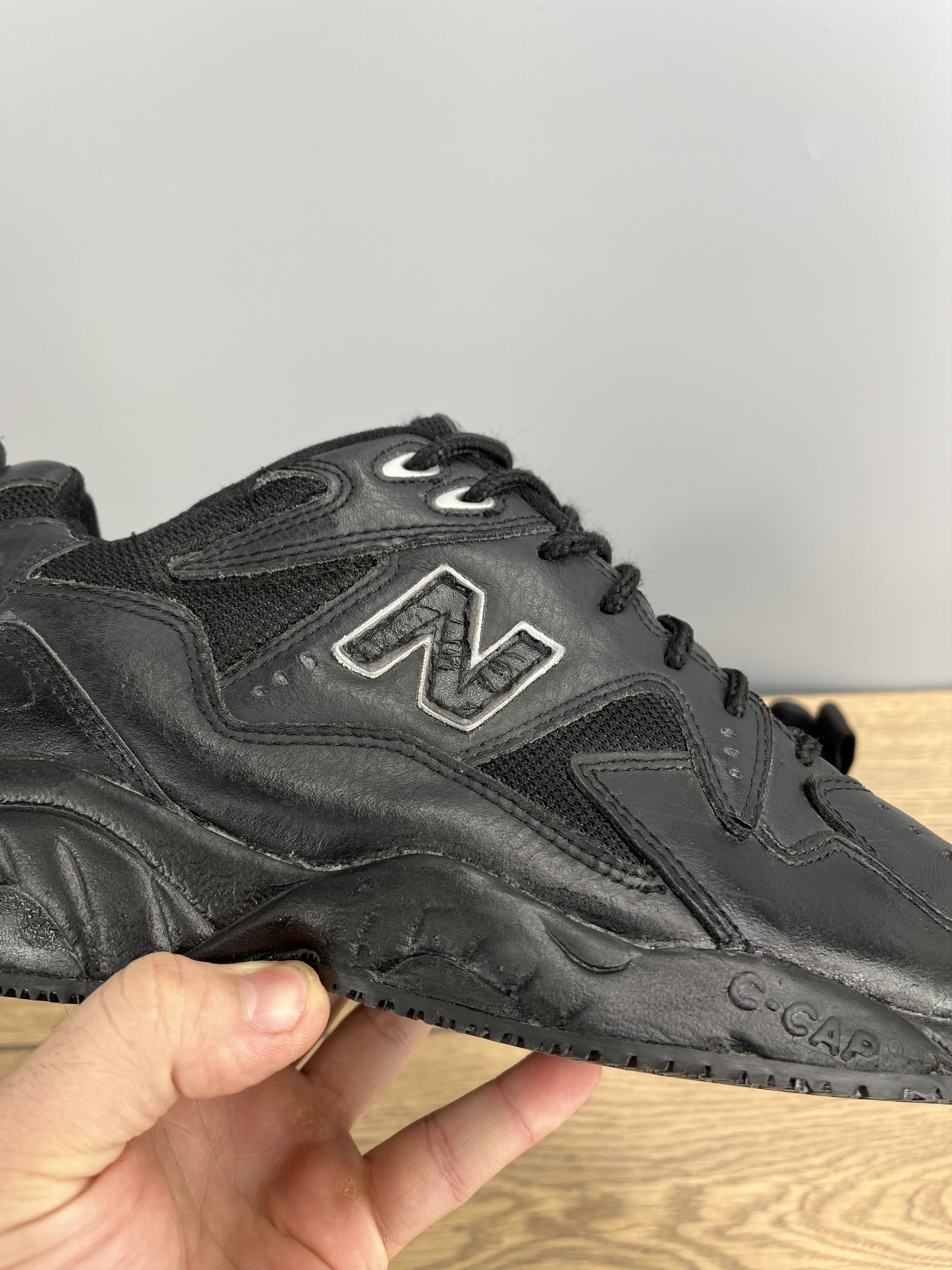 Nike Share Vintage Nike Air Walking 90 Triple Black Sneakers Men Size US 10 / EU 43 - 4 Thumbnail
