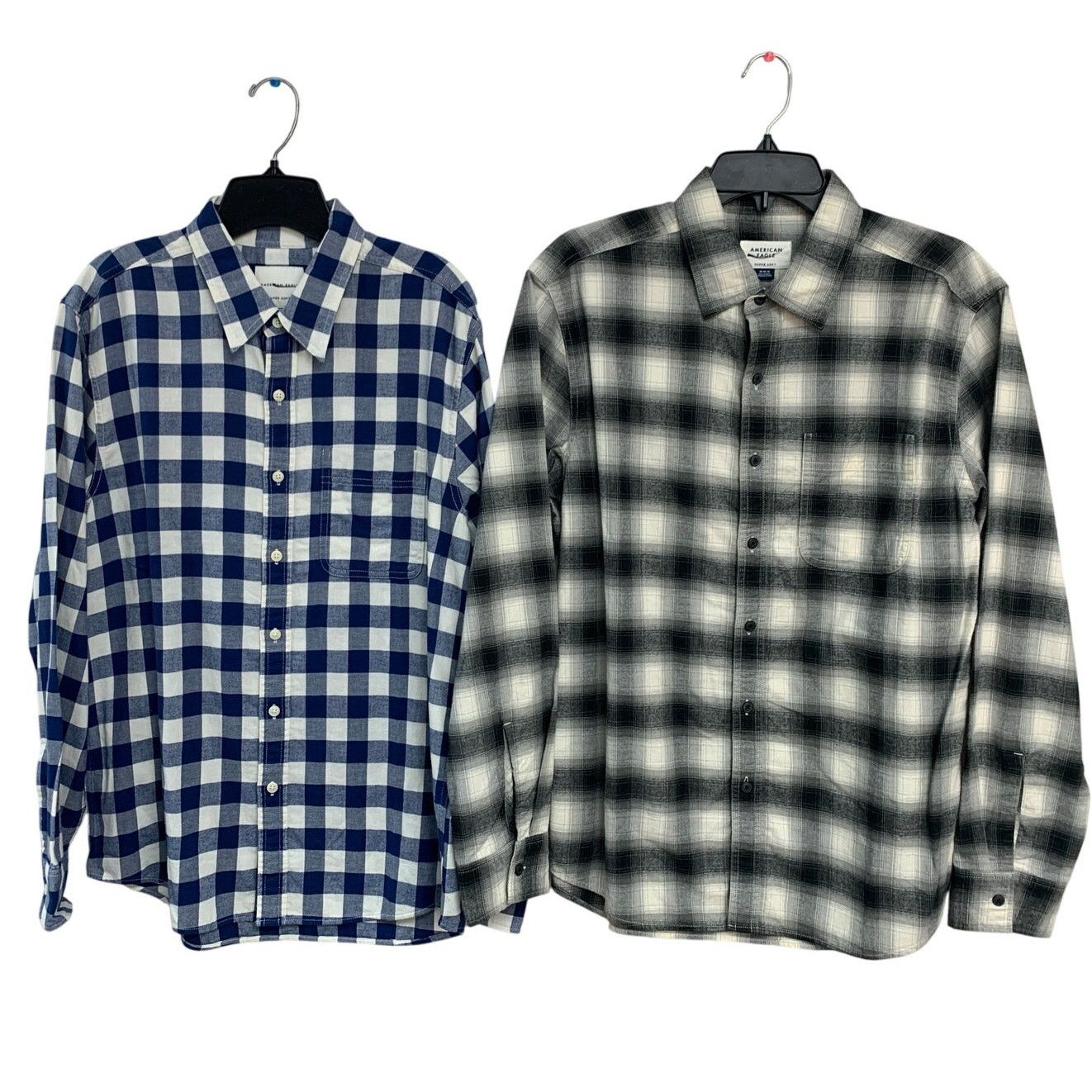American Eagle Outfitters 2 New American Eagle Mens Medium Plaid Super Soft Shirts Size US M / EU 48-50 / 2 - 1 Thumbnail