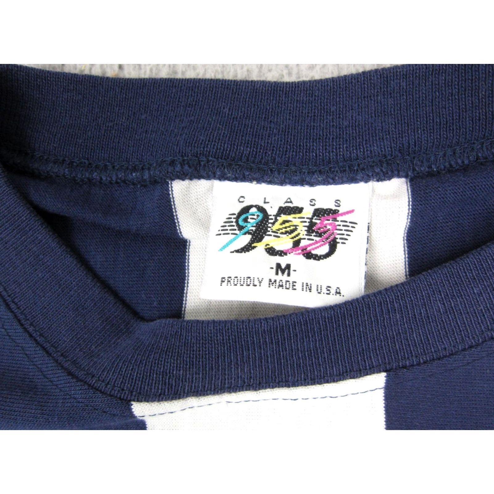 Vintage Vintage Class 955 Shirt Adult Medium Blue White Striped Casual Mens Made in USA Size US M / EU 48-50 / 2 - 4 Thumbnail