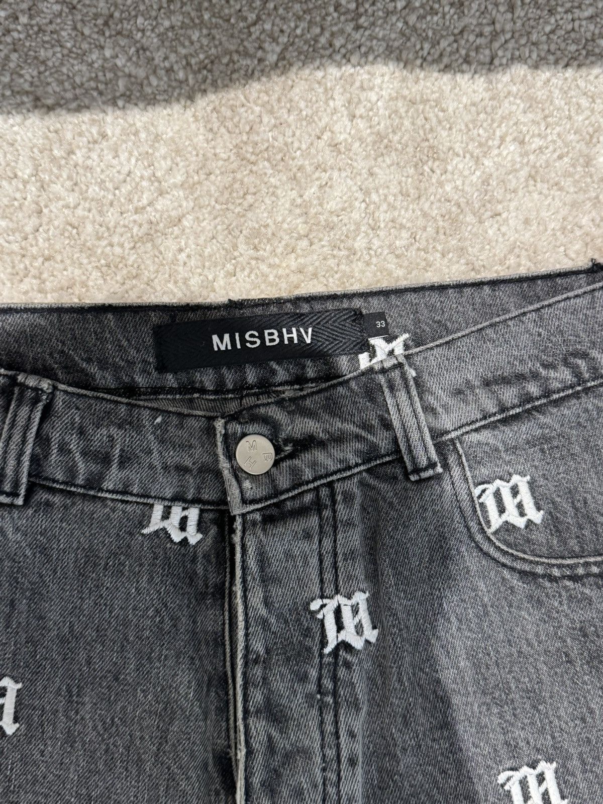 Misbhv Misbhv Logo Jeans Size US 33 - 5 Thumbnail
