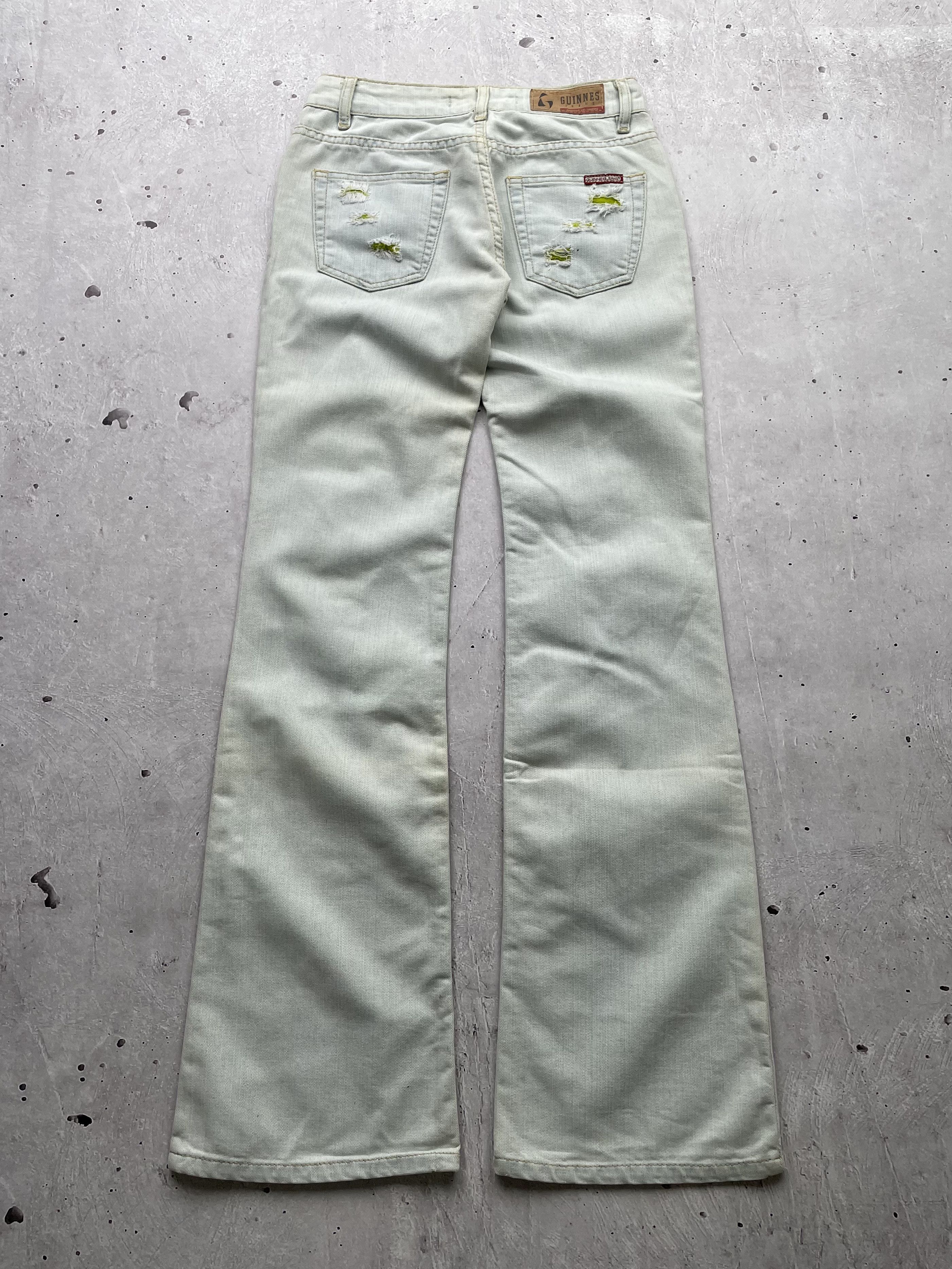 Japanese Brand × Vintage Vintage Ripped Flared Jeans Size 26" / US 2 / IT 38 - 6 Thumbnail