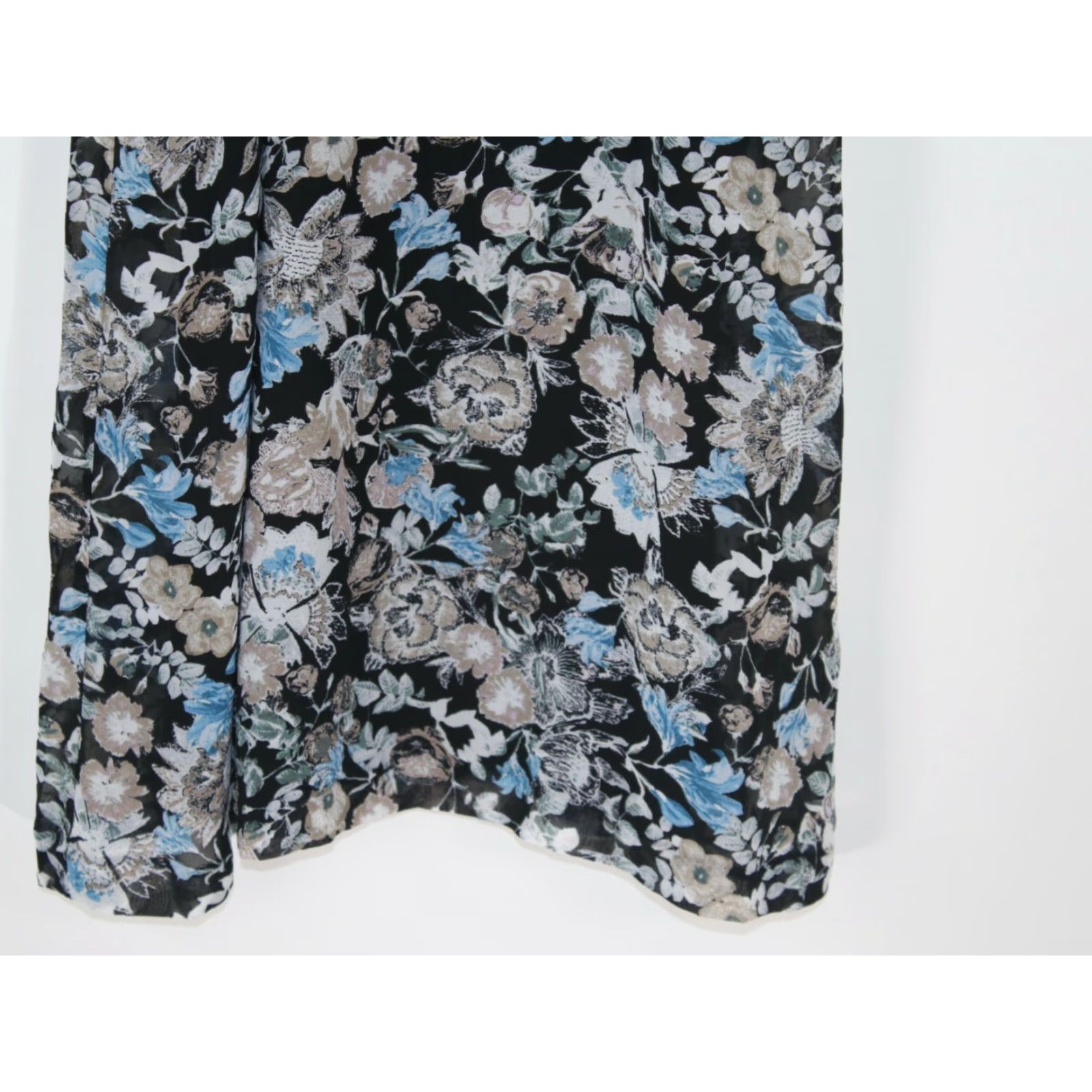 Vintage Kensie Women's Sleeveless Floral Print Black Lace A Line Mini Dress Small Size S / US 4 / IT 40 - 5 Thumbnail