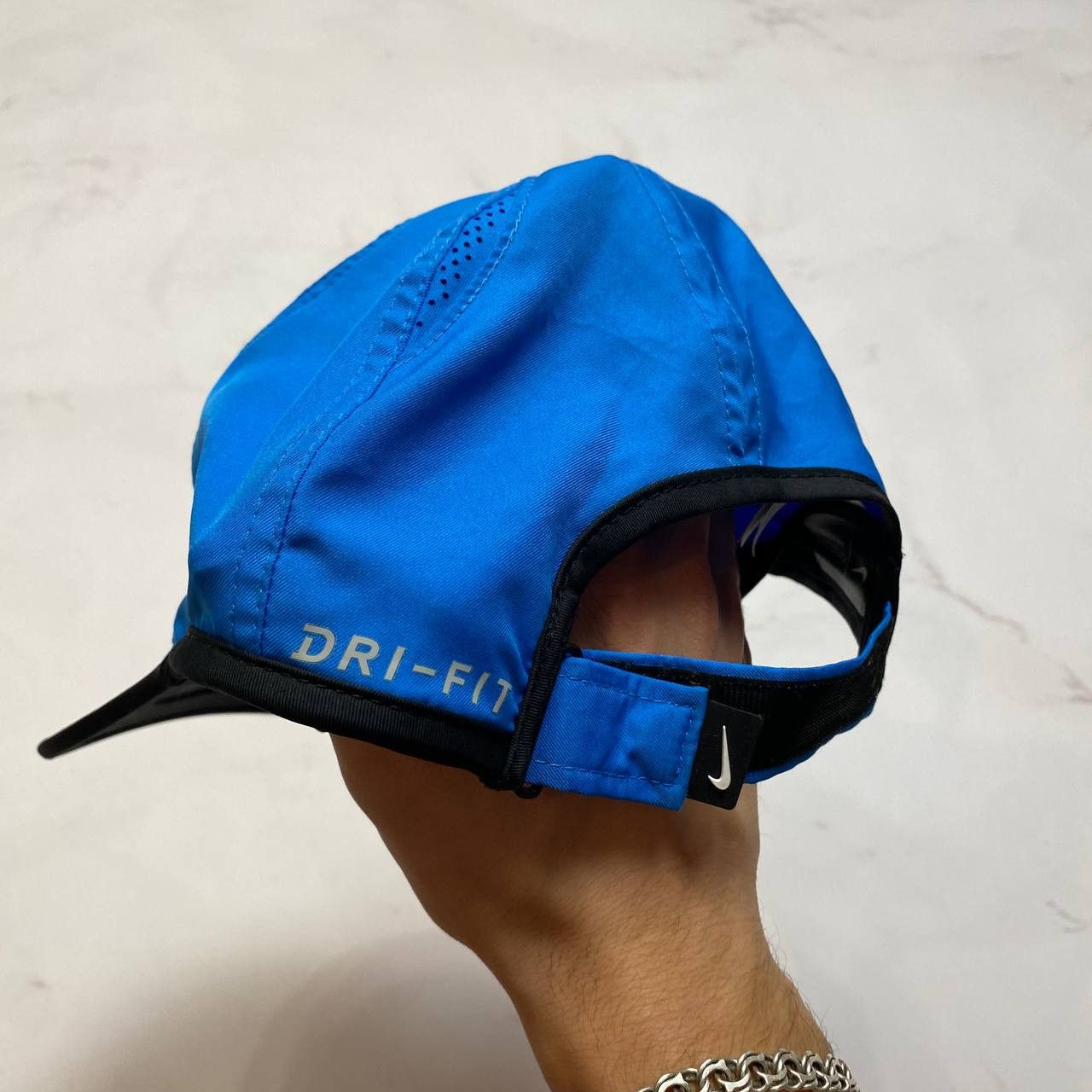 Nike Nike Featherlight Dri-Fit Running Hat Blue Swoosh One size Size ONE SIZE - 6 Thumbnail