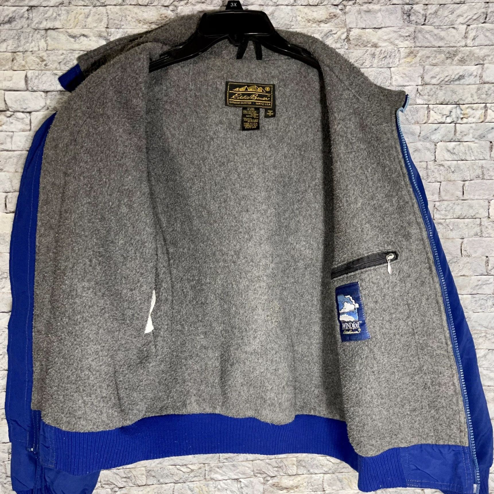 Eddie Bauer VINTAGE Eddie Bauer Windfoil Blue Lined Full Zip Jacket Mens M Jacket Size US M / EU 48-50 / 2 - 6 Thumbnail