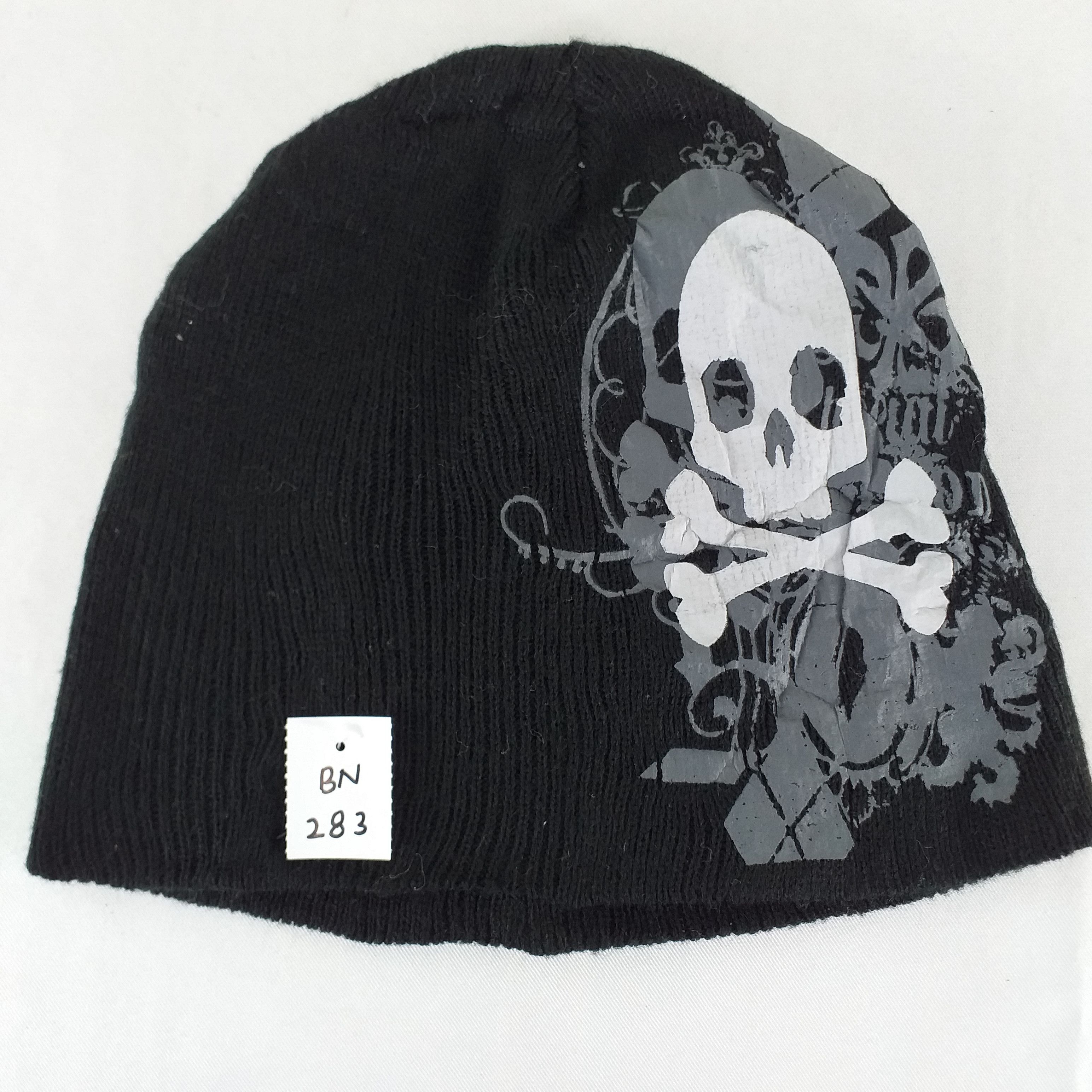 Japanese Brand Printed Skulls Design Snow Cap Hat Beanie BN283 Size ONE SIZE - 6 Thumbnail