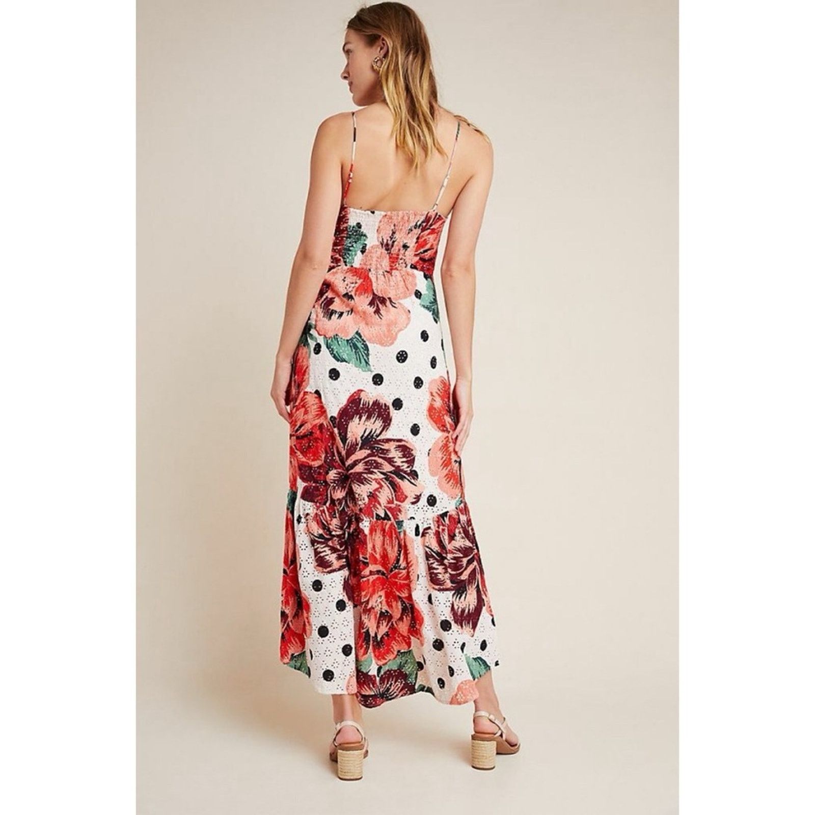 Farm Rio Anthropologie Farm Rio Riviera Eyelet Maxi Dress Size XS / US 0-2 / IT 36-38 - 16 Thumbnail