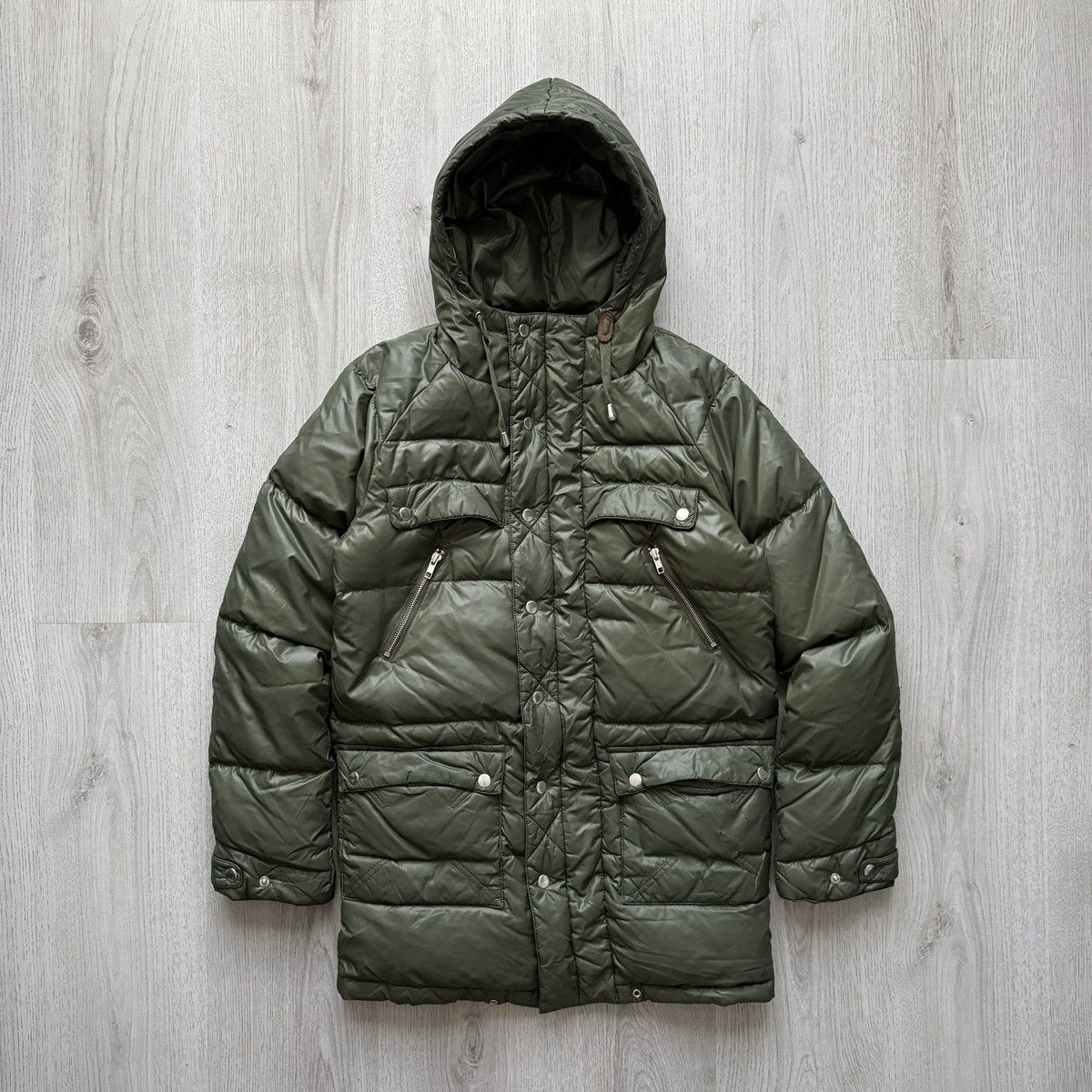 Henrik Vibskov Henrik Vibskov Khaki Green Down Puffer Parka Jacket Size US XS / EU 42 / 0 - 1 Thumbnail