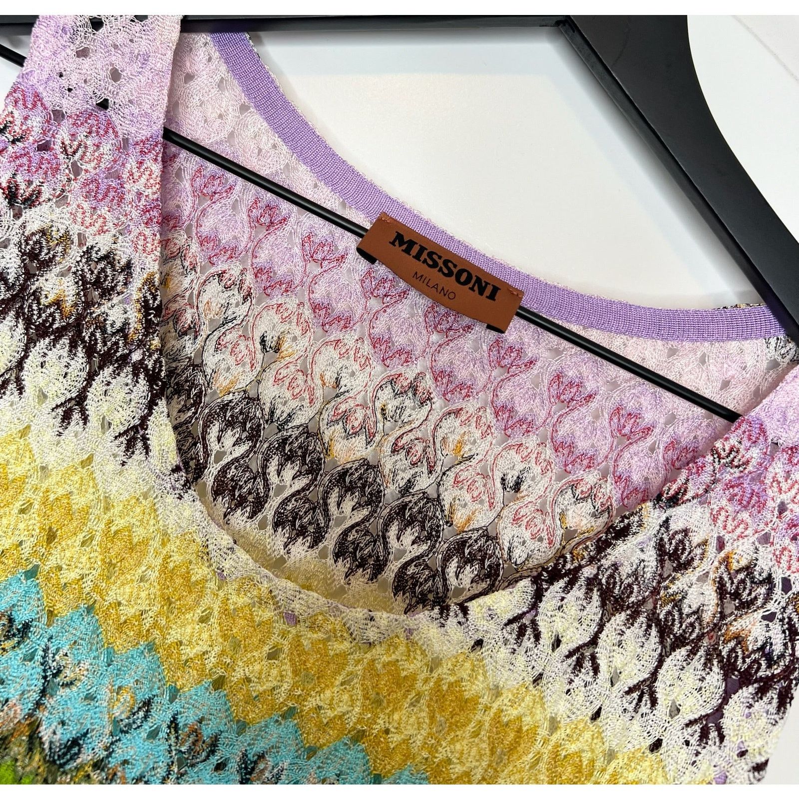 Missoni MISSONI Crochet Knit Tank Top, Size 46 Size L / US 10 / IT 46 - 4 Thumbnail