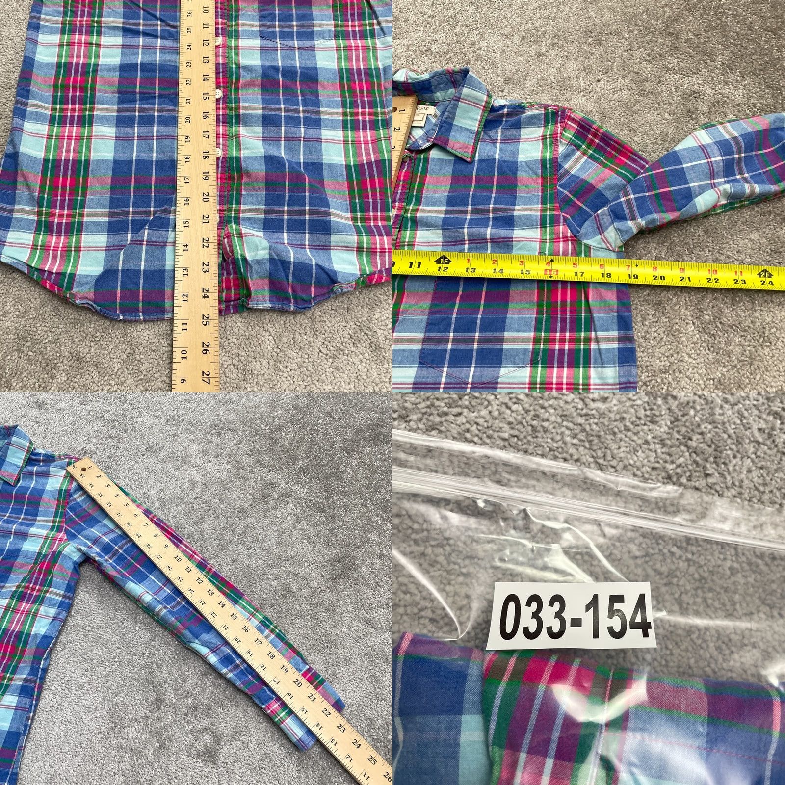 J.Crew J. Crew Button Up Shirt Womens XS Multicolor Long Sleeve Cotton Casual Top Size XS / US 0-2 / IT 36-38 - 8 Thumbnail