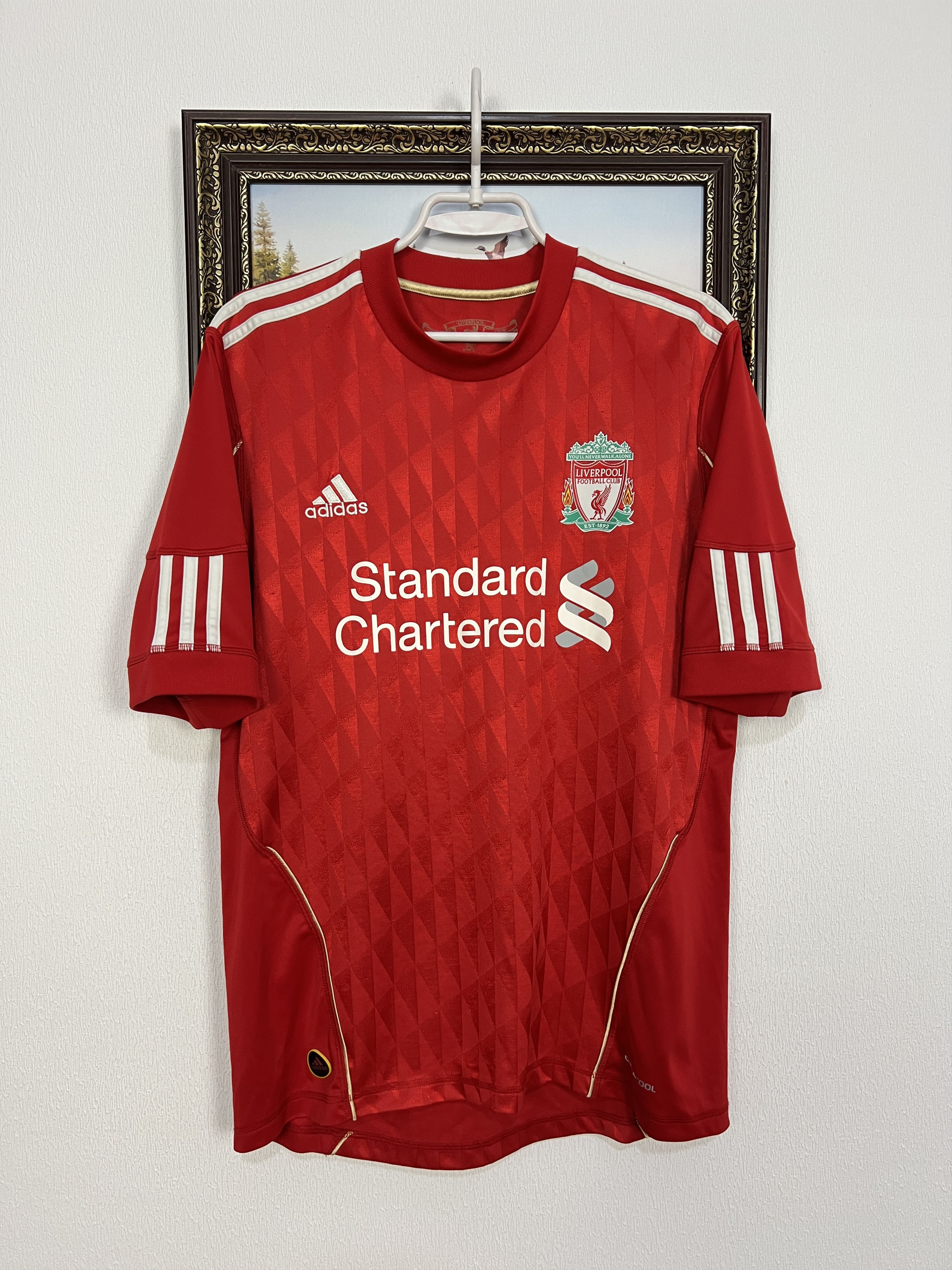 Adidas Liverpool Home football shirt Soccer #18 Kuyt Jersey Trikot Size US M / EU 48-50 / 2 - 3 Thumbnail