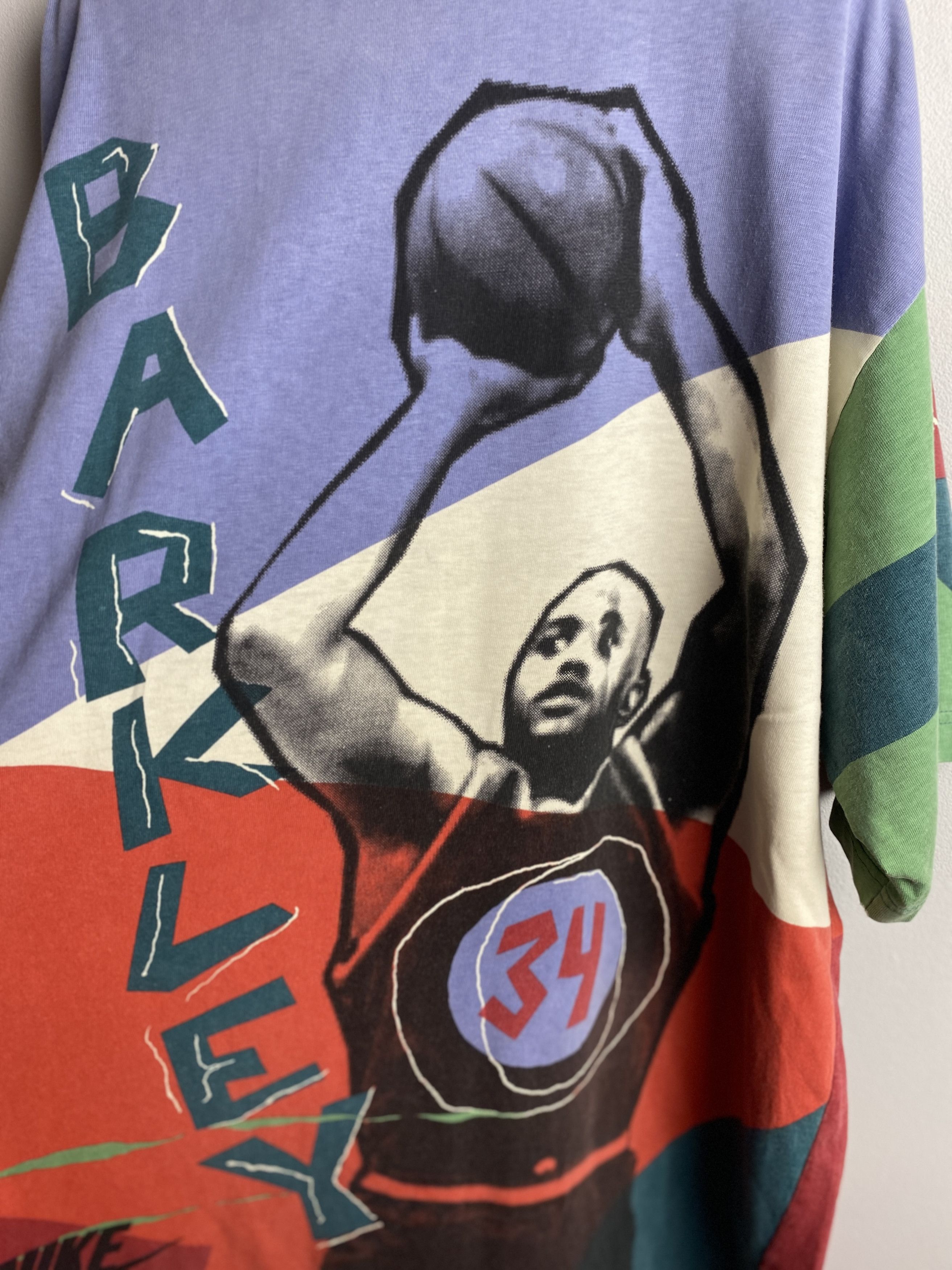 NBA × Nike × Vintage Nike vintage 90s Charles Barkley printed t-shirt tee Size US L / EU 52-54 / 3 - 7 Thumbnail