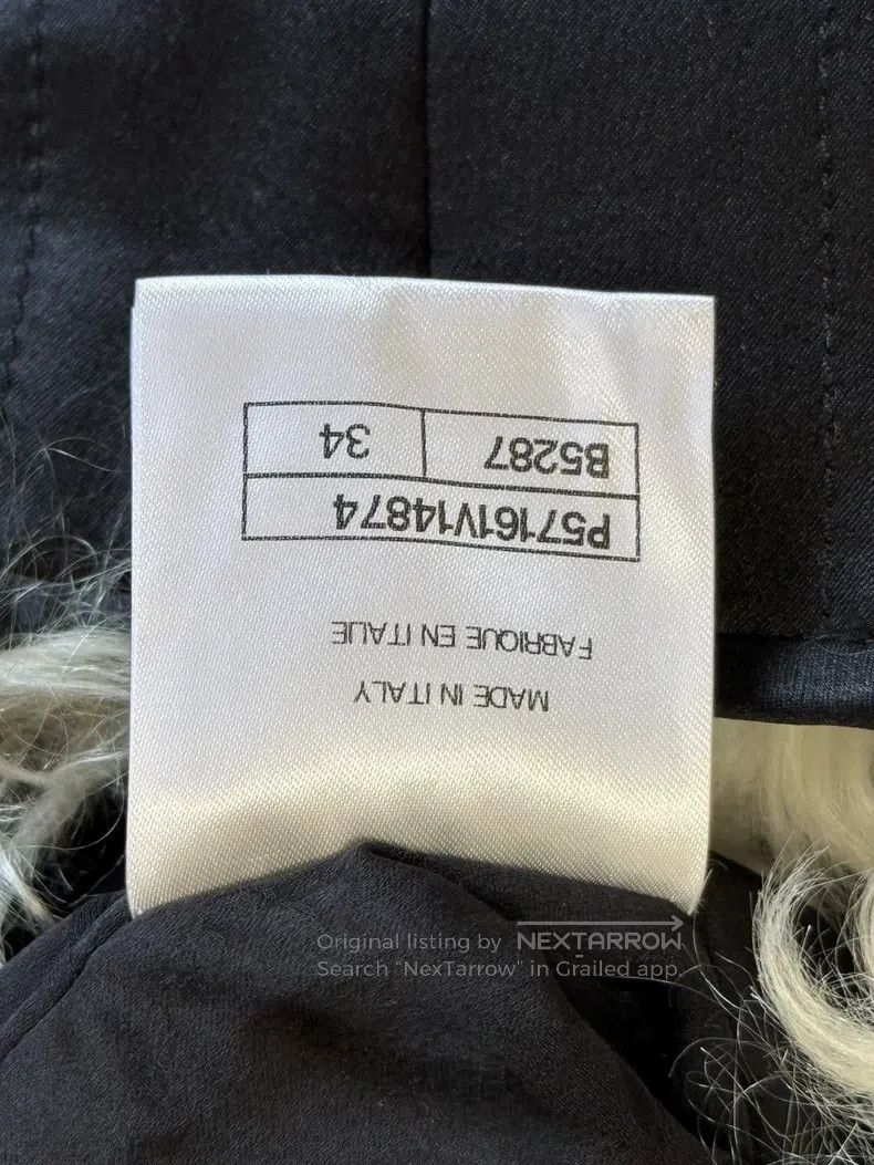 Chanel Chanel Black lamb wool collar jacket Size XXS / US 00 / IT 34 - 9 Thumbnail
