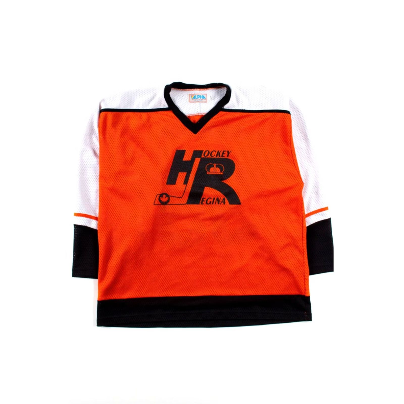 Vintage VINTAGE Alpha Sportswear Regina Hockey Jersey T-Shirt XX-Large Unisex Orange Polyester 29 Chest Width 25 Size US XXL / EU 58 / 5 - 2 Thumbnail