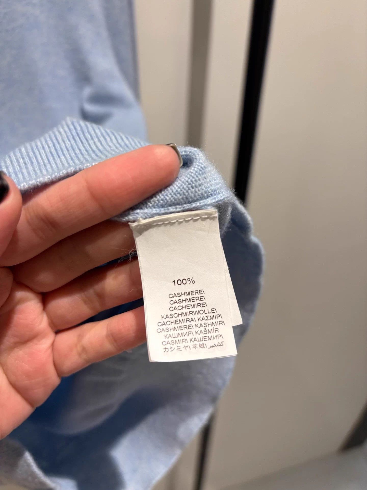Brunello Cucinelli Brunello Cucinelli Lt. Blue Cashmere Zip Sweater 12Y (A) DS Size XXS / US 00 / IT 34 - 4 Thumbnail