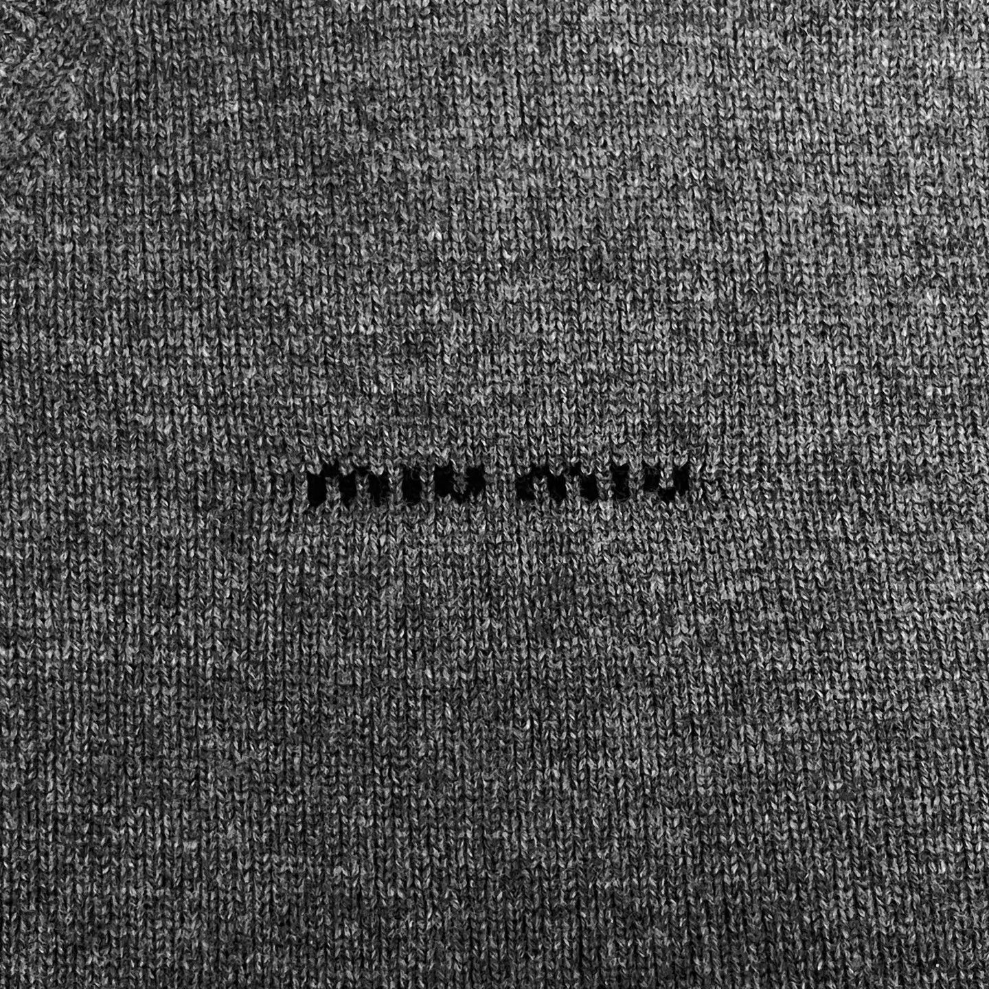 Miu Miu MIU MIU SS25 Slate Gray Intarsia Logo Unisex Sweater 48 Size XL / US 12-14 / IT 48-50 - 4 Thumbnail